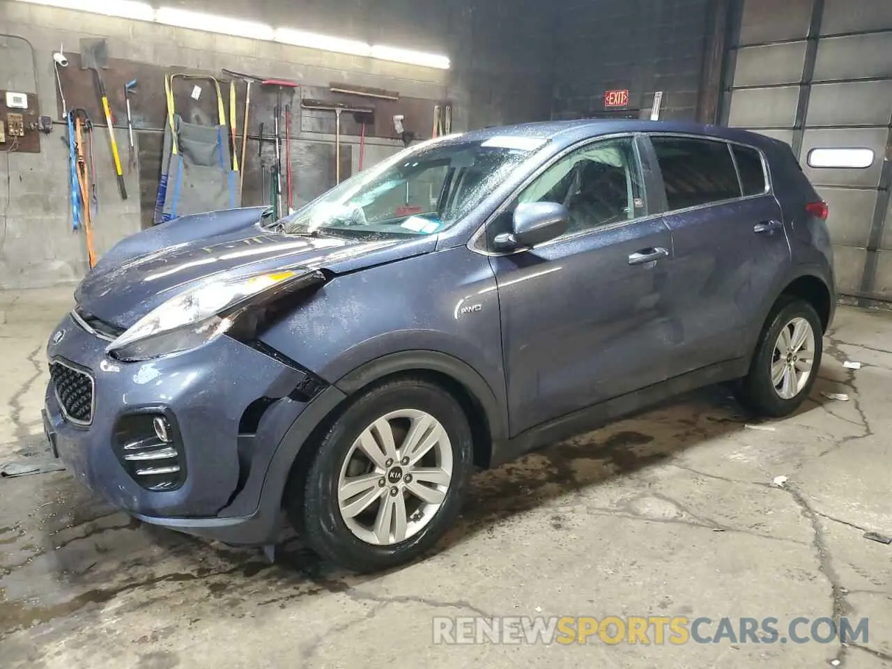 1 Photograph of a damaged car KNDPMCAC7K7625258 KIA SPORTAGE 2019