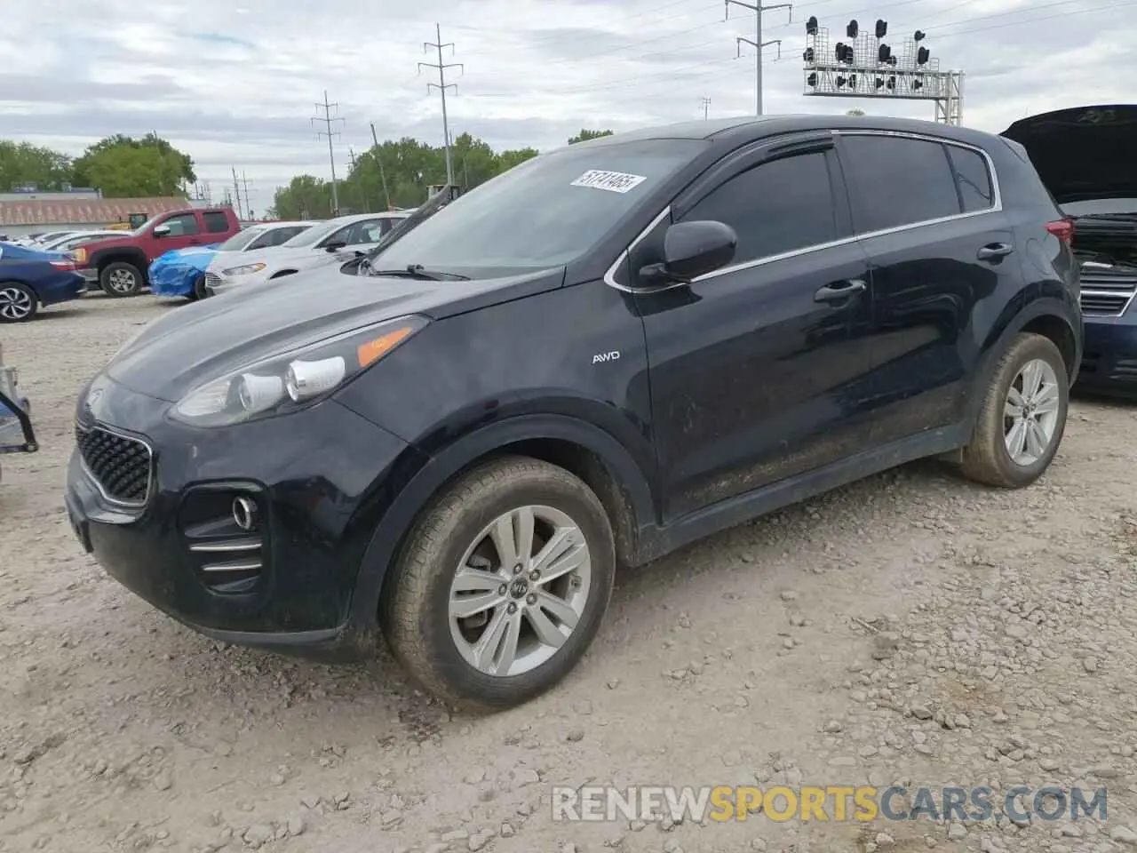 1 Photograph of a damaged car KNDPMCAC8K7616651 KIA SPORTAGE 2019