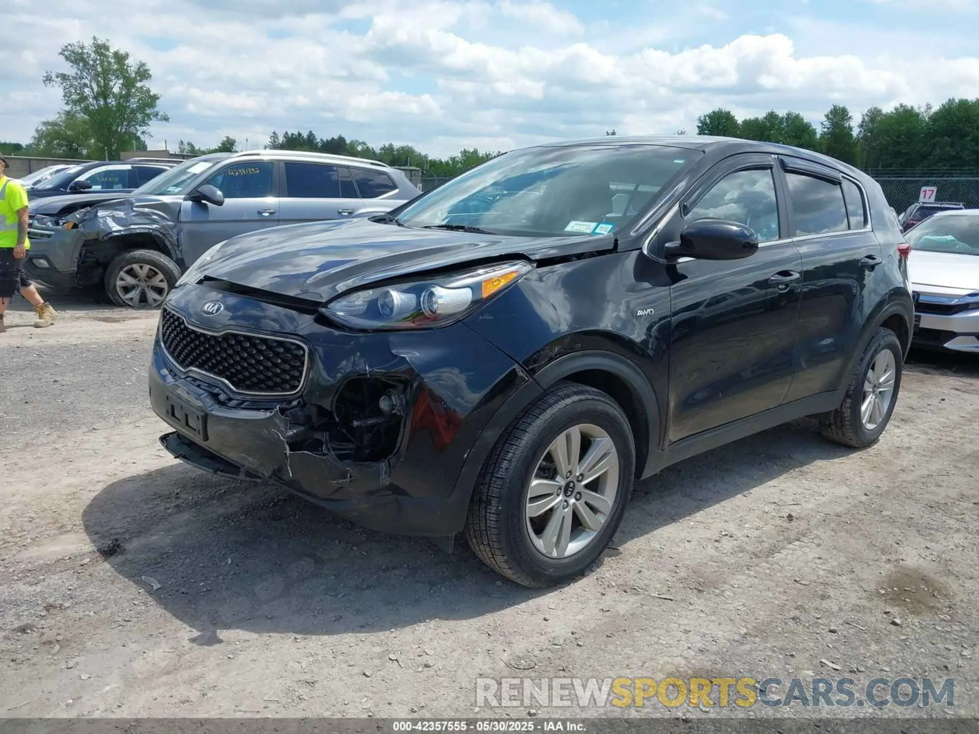 2 Photograph of a damaged car KNDPMCAC8K7619937 KIA SPORTAGE 2019