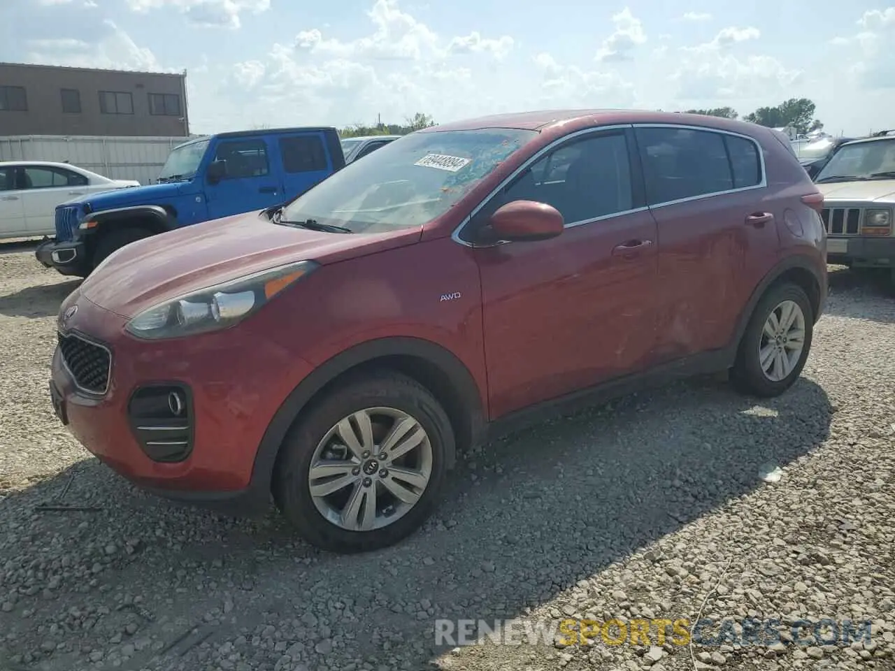 1 Photograph of a damaged car KNDPMCACXK7560860 KIA SPORTAGE 2019