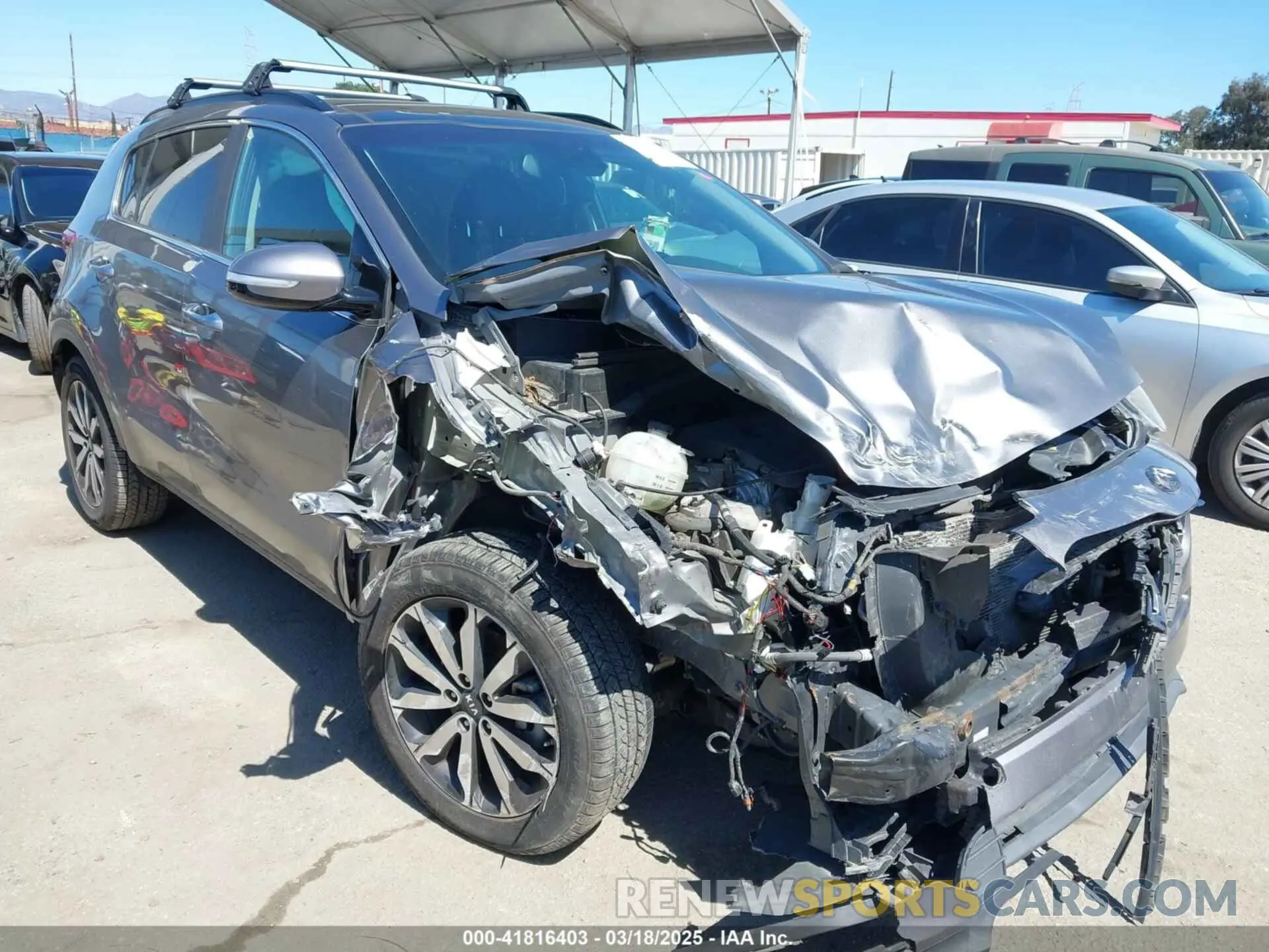 1 Photograph of a damaged car KNDPN3AC9K7560393 KIA SPORTAGE 2019