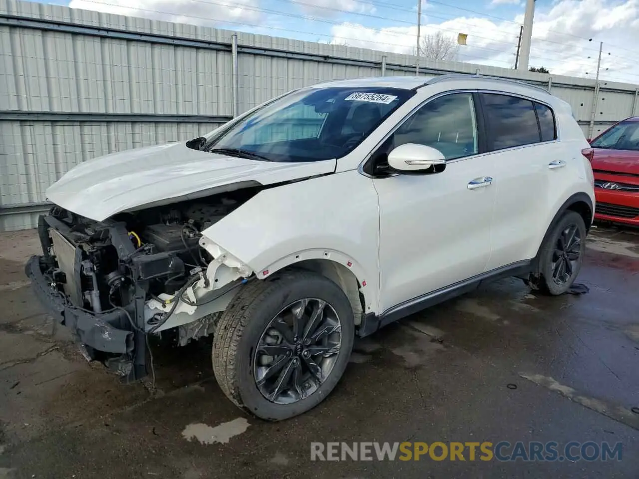 1 Photograph of a damaged car KNDPN3AC9K7618373 KIA SPORTAGE 2019