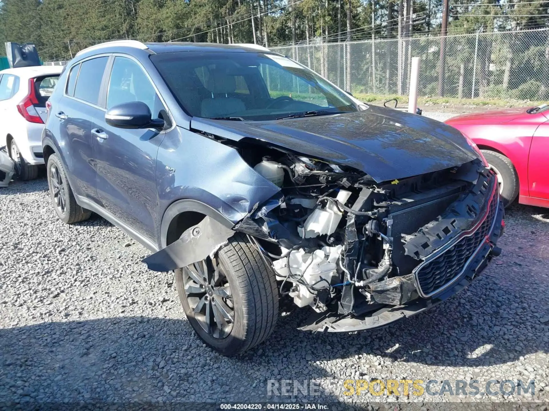 1 Photograph of a damaged car KNDPNCAC7K7615908 KIA SPORTAGE 2019