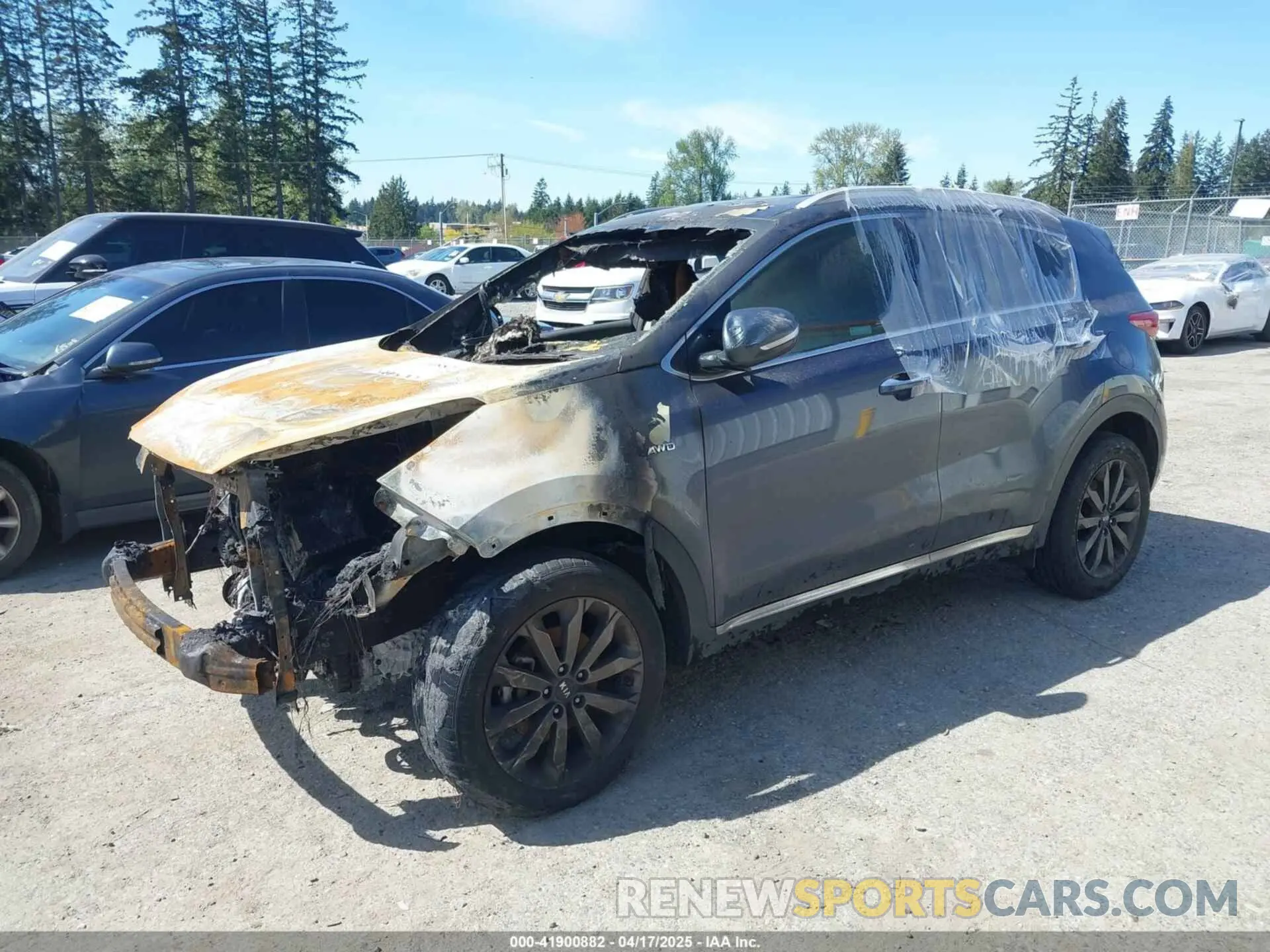2 Photograph of a damaged car KNDPNCAC8K7539776 KIA SPORTAGE 2019
