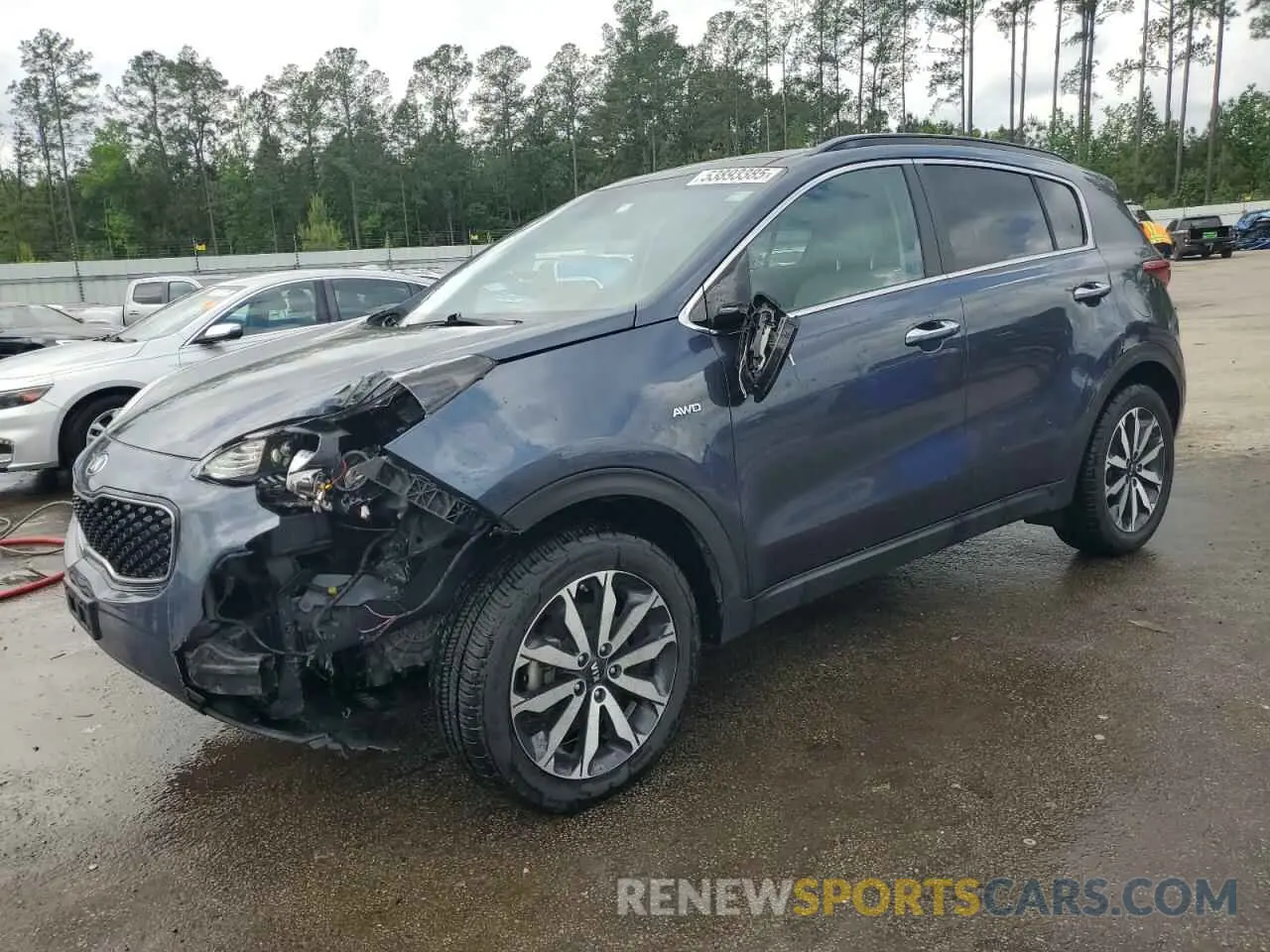 1 Photograph of a damaged car KNDPNCAC8K7585950 KIA SPORTAGE 2019