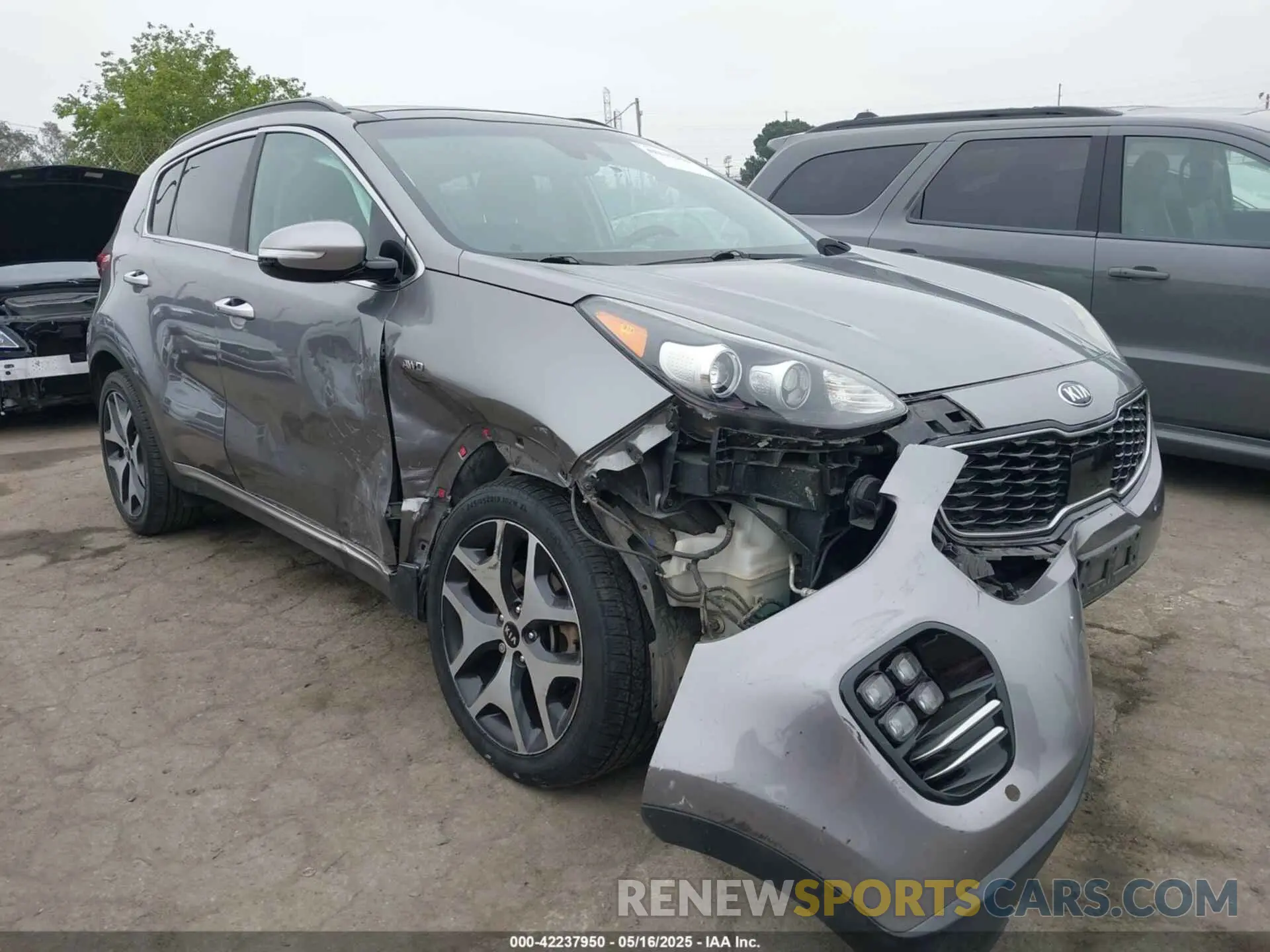 1 Photograph of a damaged car KNDPRCA69K7540272 KIA SPORTAGE 2019