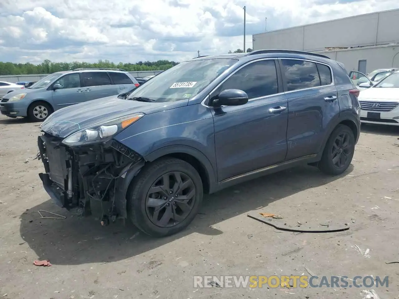 1 Photograph of a damaged car KNDP63AC2L7669115 KIA SPORTAGE 2020