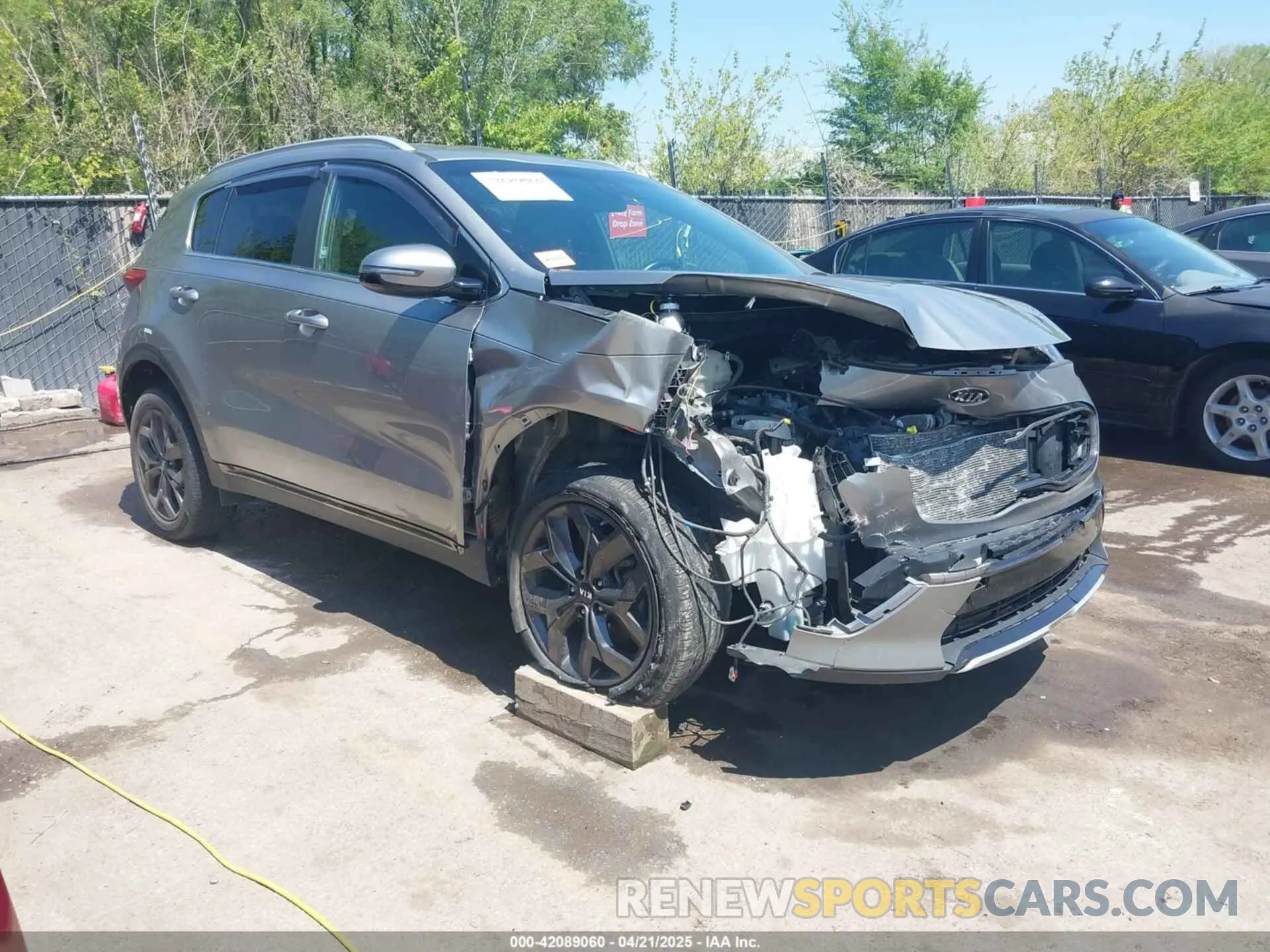 1 Photograph of a damaged car KNDP63AC8L7789078 KIA SPORTAGE 2020