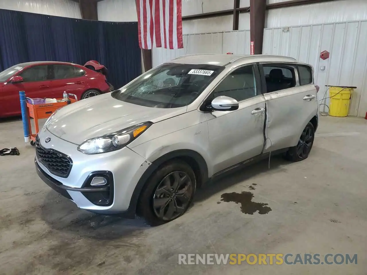 1 Photograph of a damaged car KNDP6CAC0L7633620 KIA SPORTAGE 2020