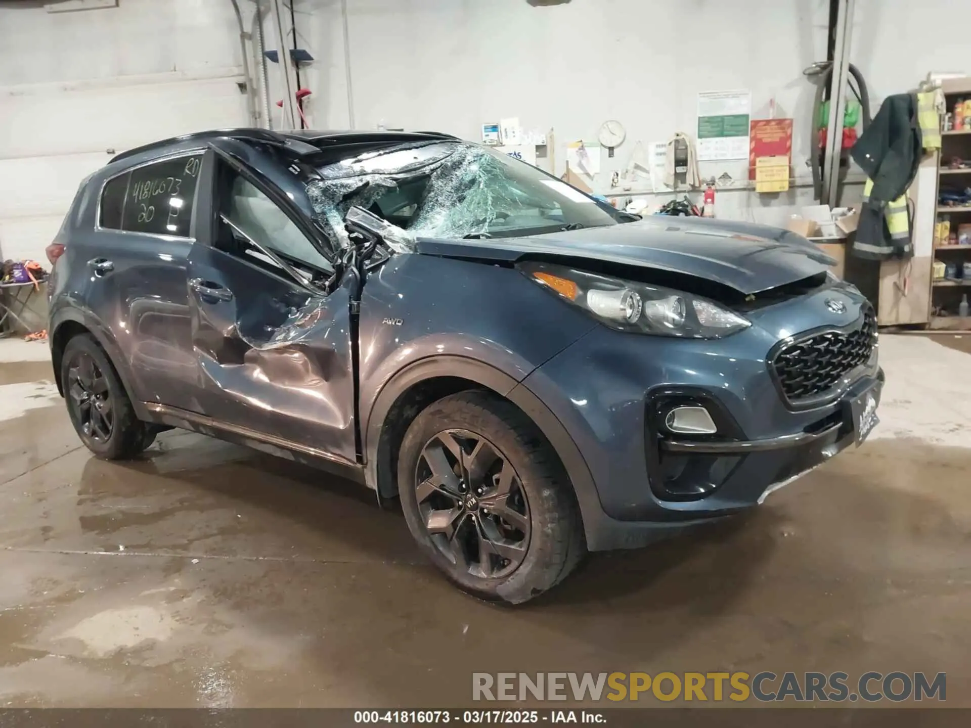 1 Photograph of a damaged car KNDP6CAC1L7689940 KIA SPORTAGE 2020