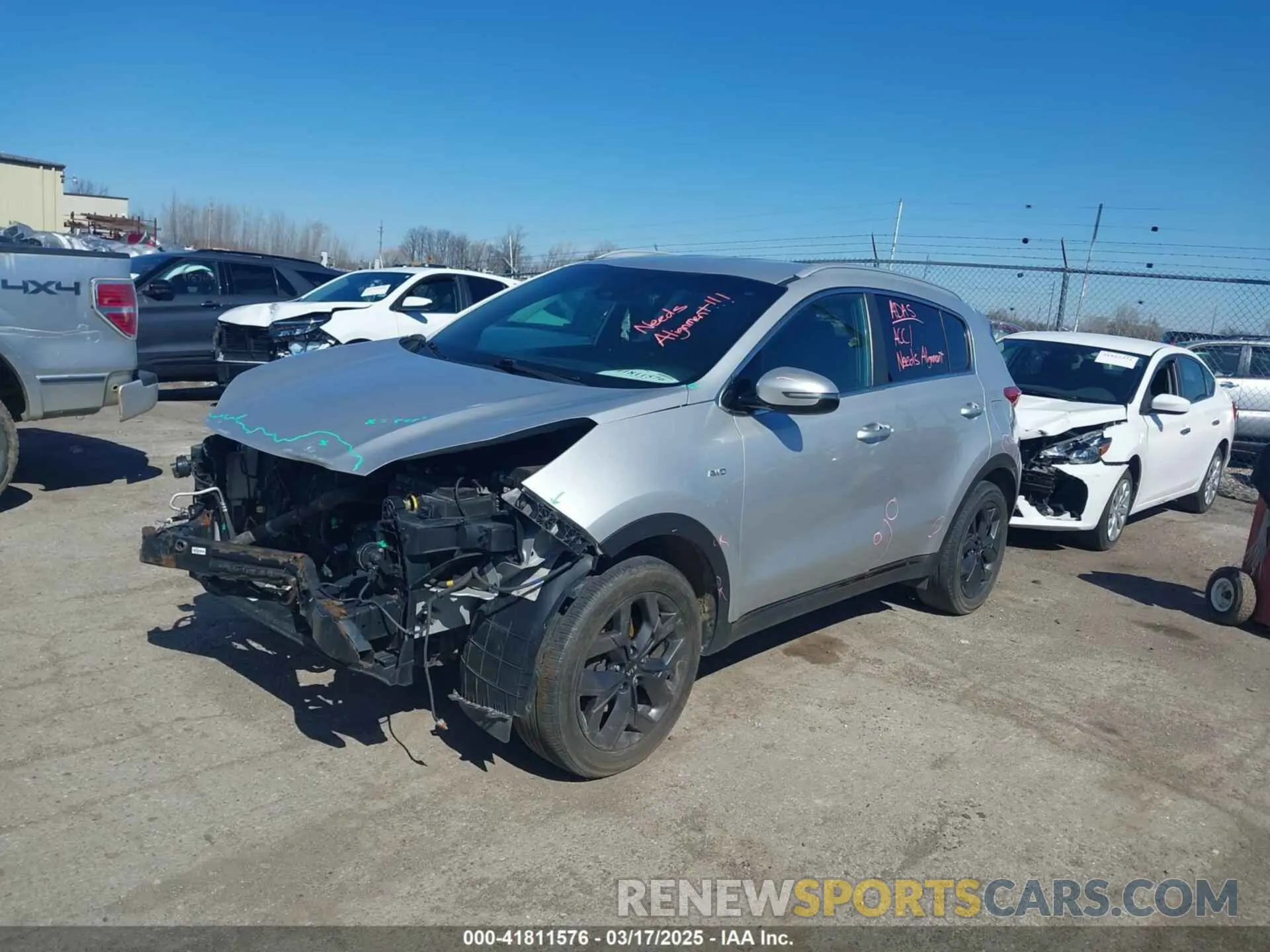 2 Photograph of a damaged car KNDP6CAC3L7656714 KIA SPORTAGE 2020