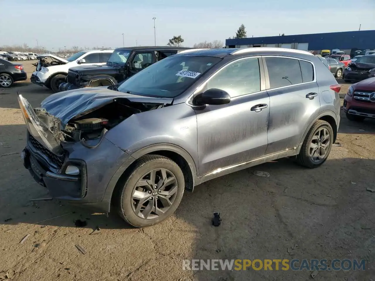 1 Photograph of a damaged car KNDP6CAC9L7702076 KIA SPORTAGE 2020