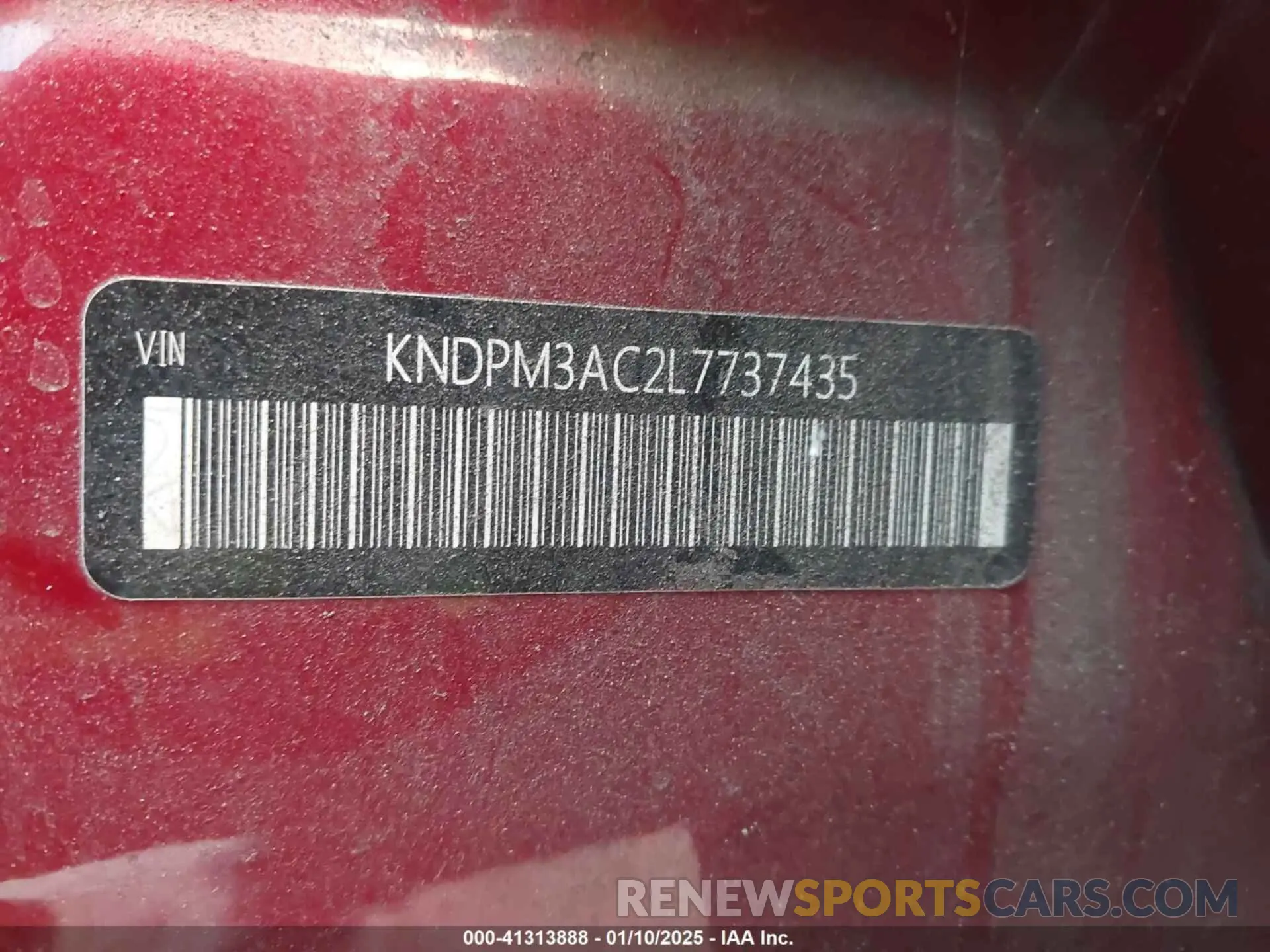 9 Photograph of a damaged car KNDPM3AC2L7737435 KIA SPORTAGE 2020