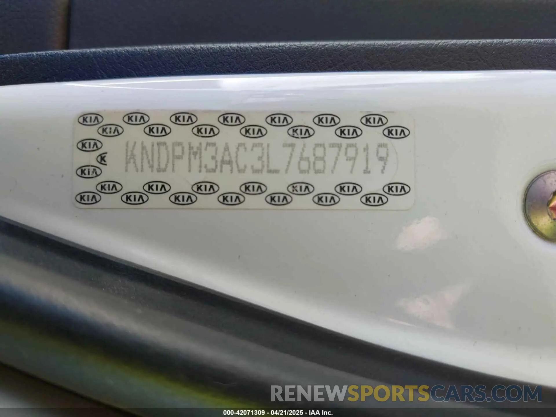 9 Photograph of a damaged car KNDPM3AC3L7687919 KIA SPORTAGE 2020