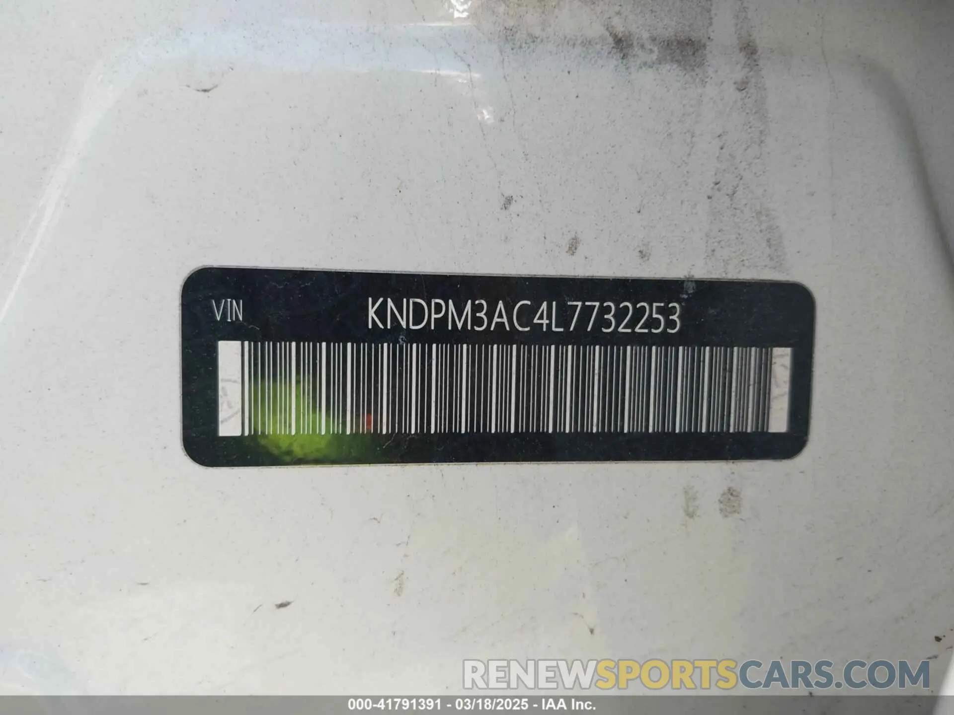 9 Photograph of a damaged car KNDPM3AC4L7732253 KIA SPORTAGE 2020