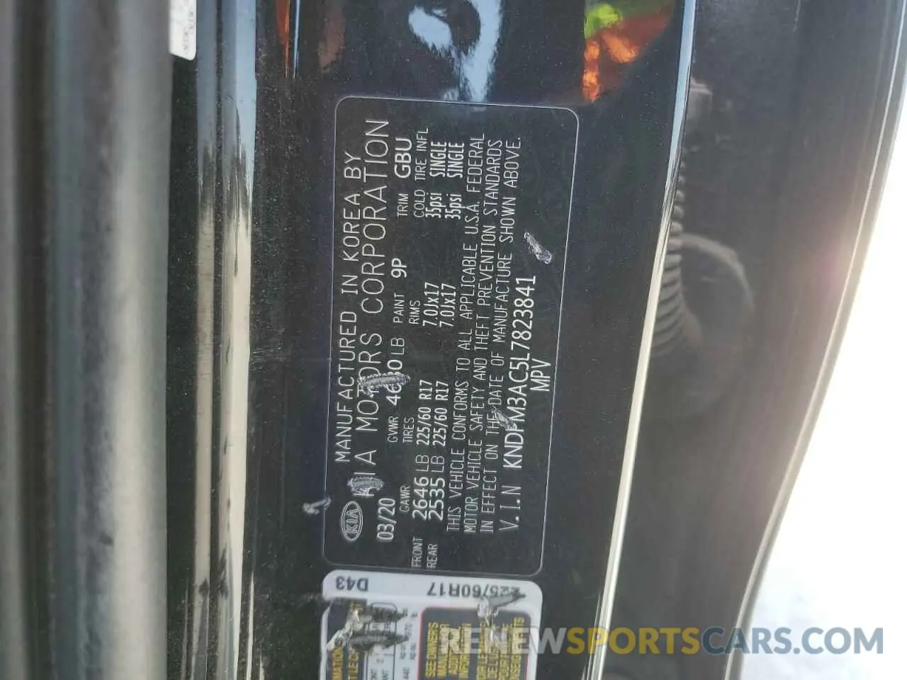 15 Photograph of a damaged car KNDPM3AC5L7823841 KIA SPORTAGE 2020