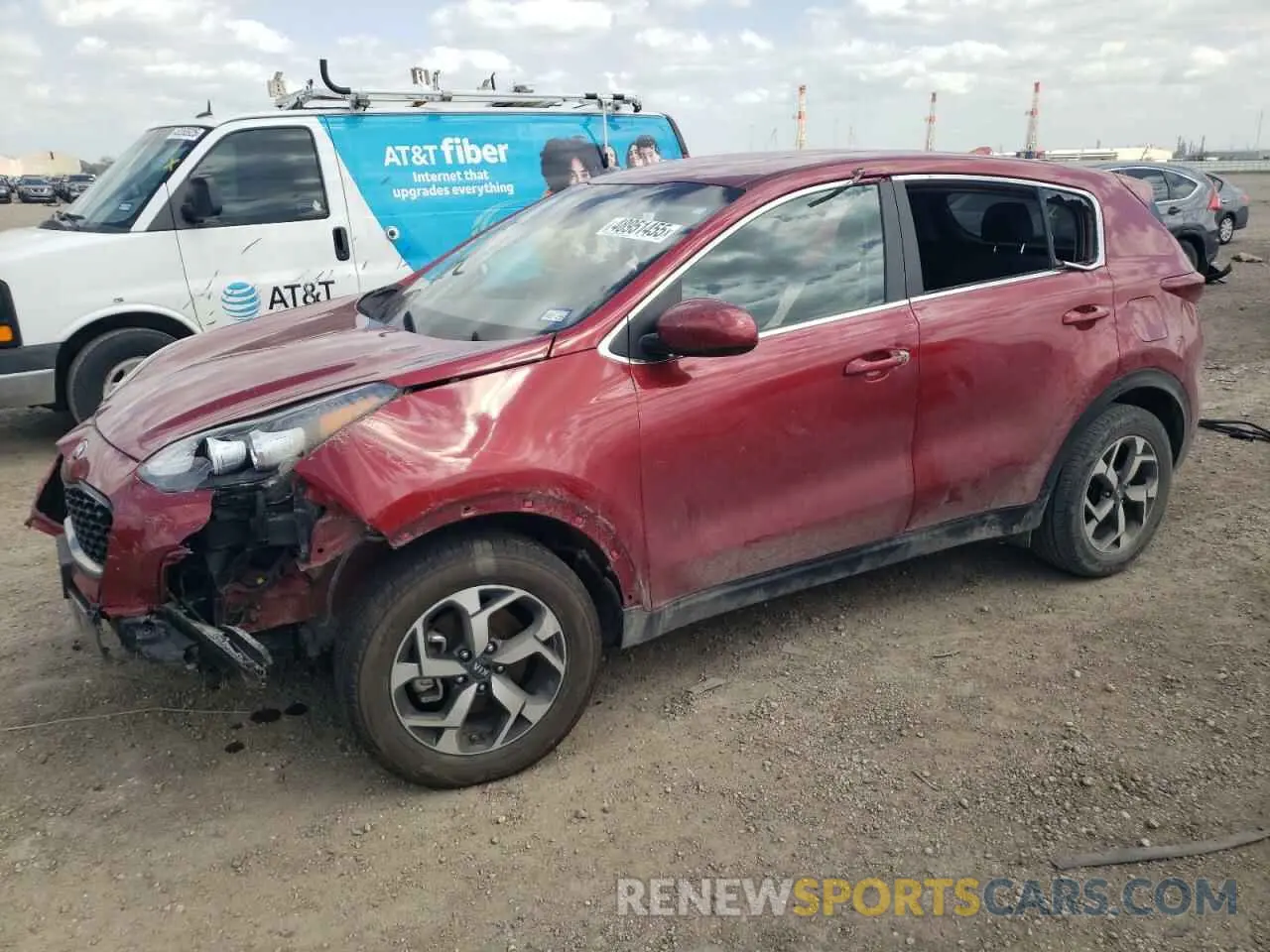 1 Photograph of a damaged car KNDPM3AC5L7829395 KIA SPORTAGE 2020