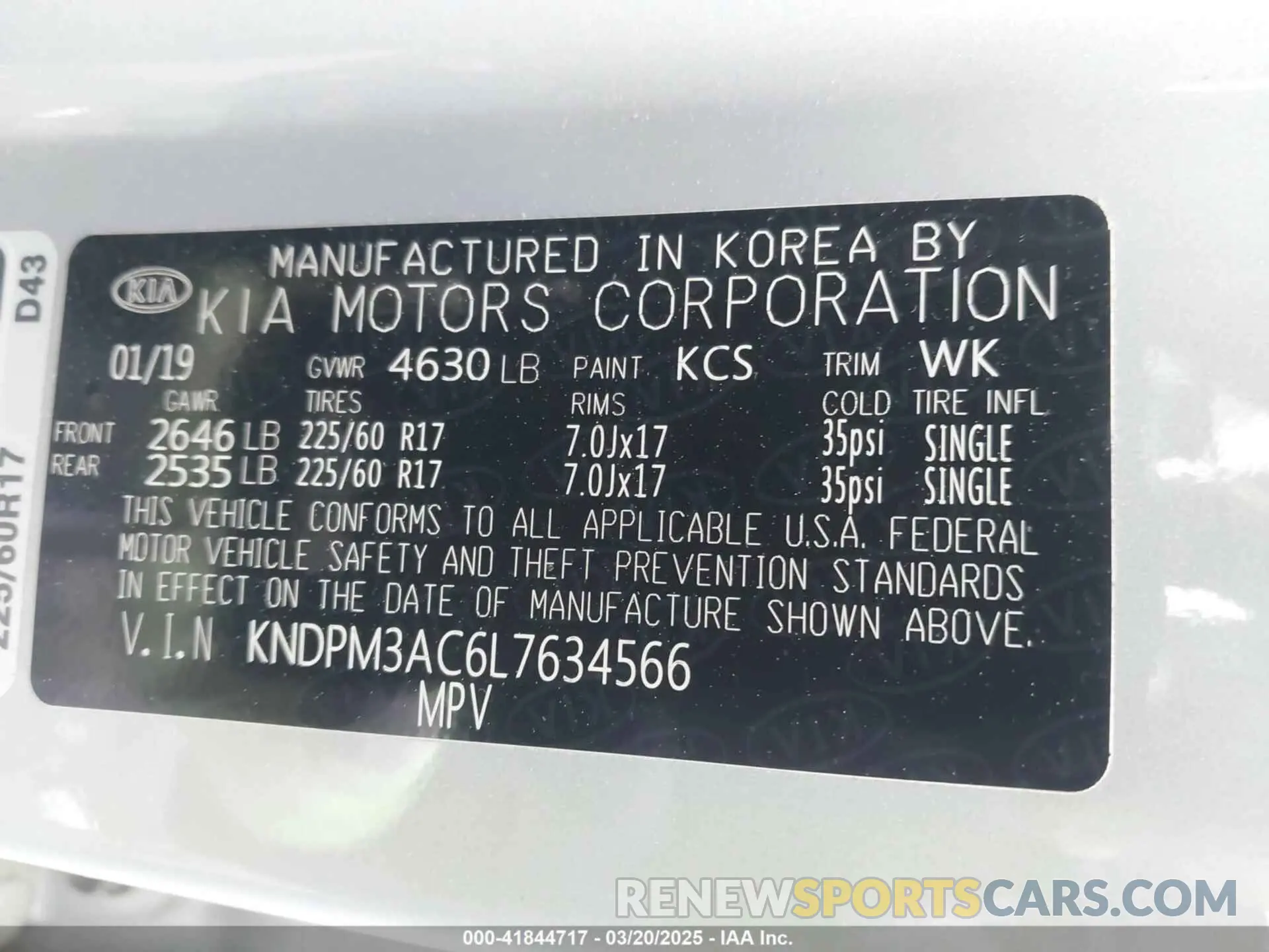 9 Photograph of a damaged car KNDPM3AC6L7634566 KIA SPORTAGE 2020