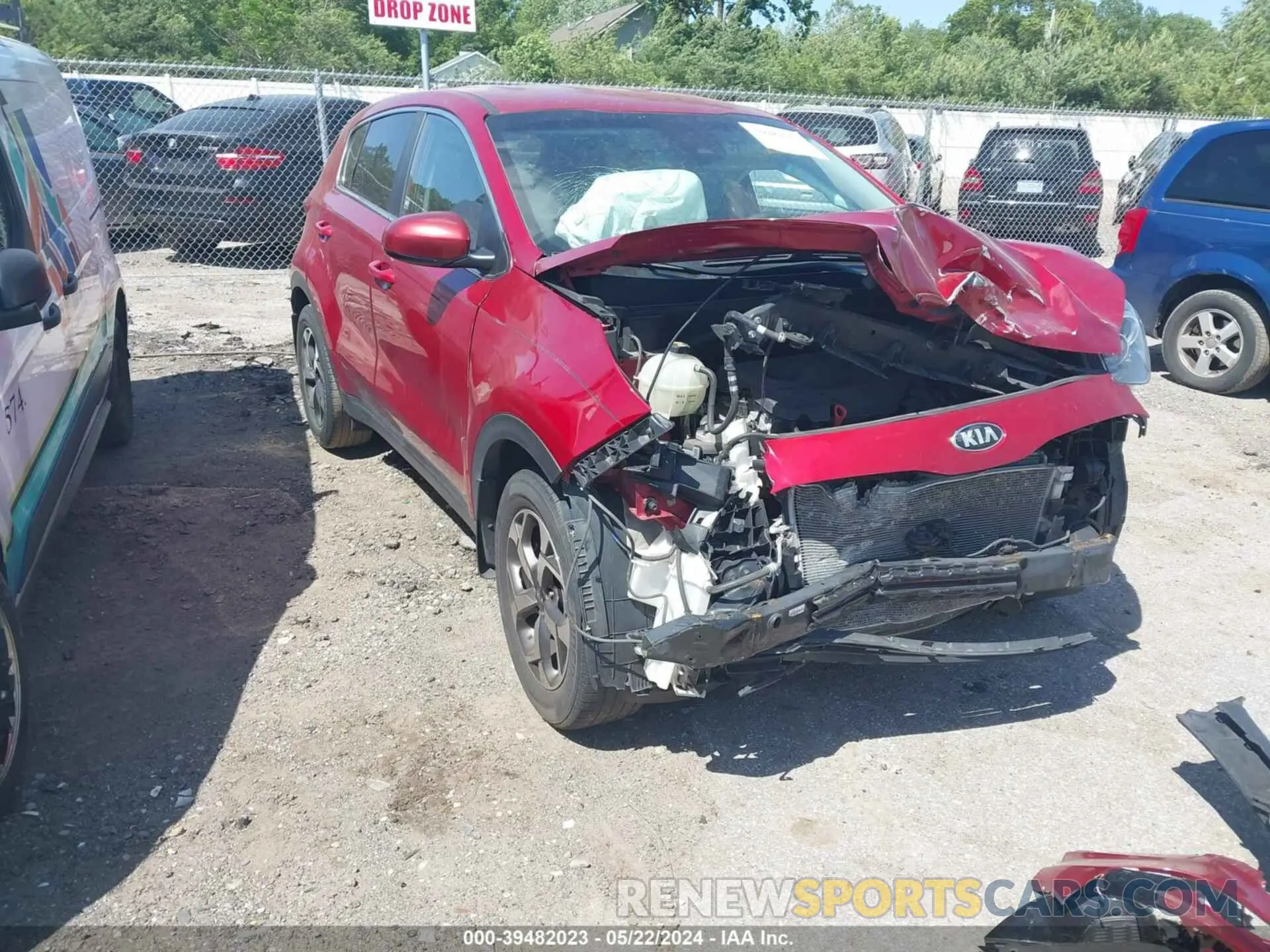 1 Photograph of a damaged car KNDPM3AC7L7667964 KIA SPORTAGE 2020