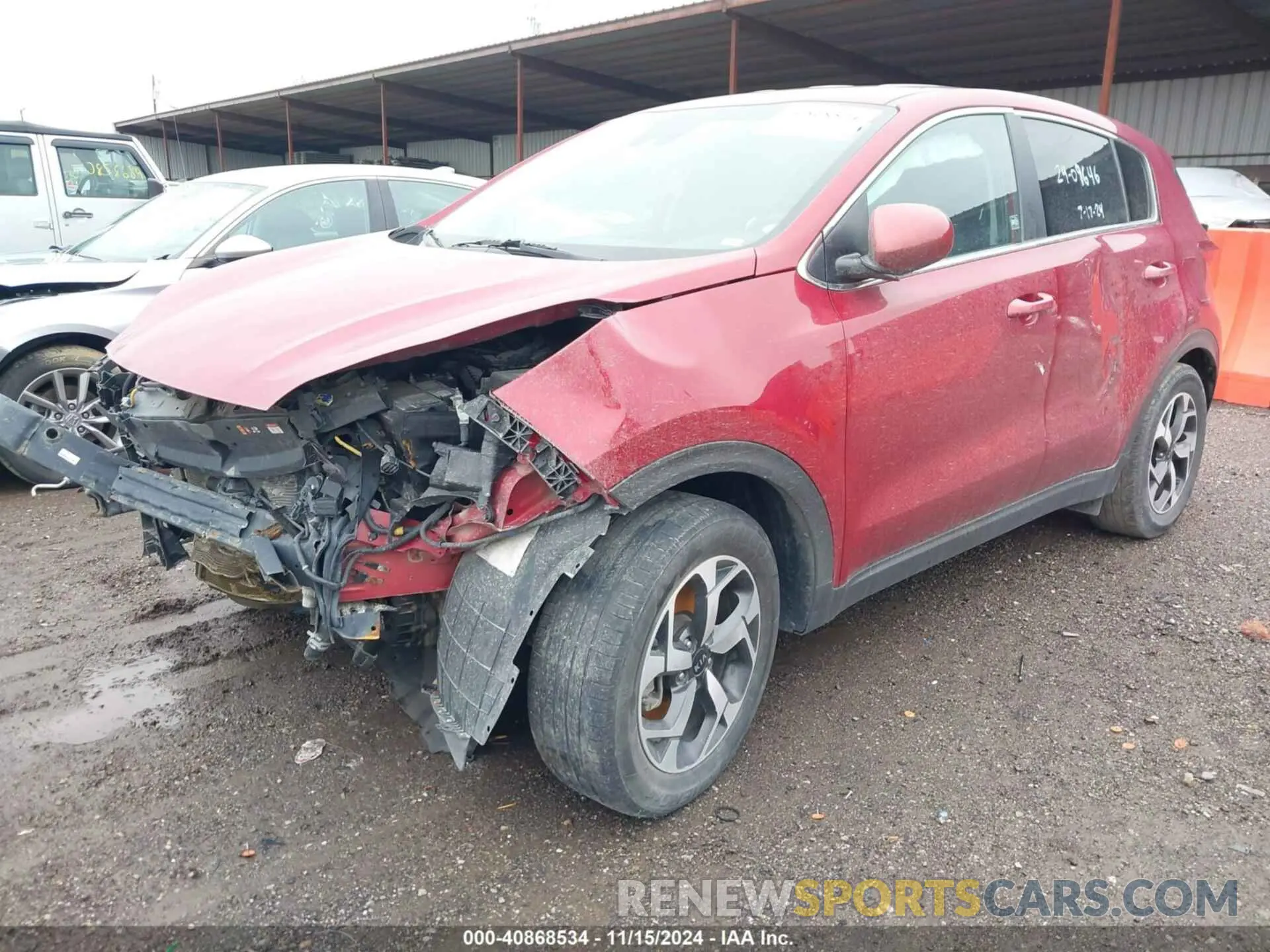2 Photograph of a damaged car KNDPM3AC8L7840519 KIA SPORTAGE 2020