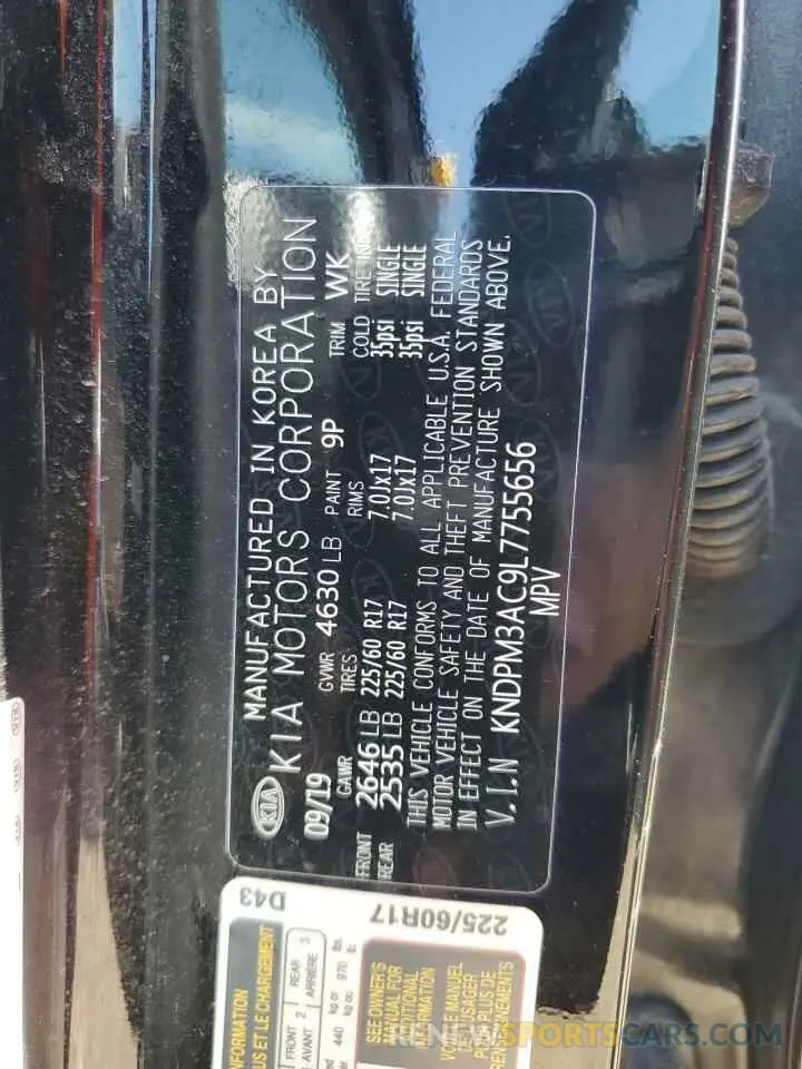 13 Photograph of a damaged car KNDPM3AC9L7755656 KIA SPORTAGE 2020