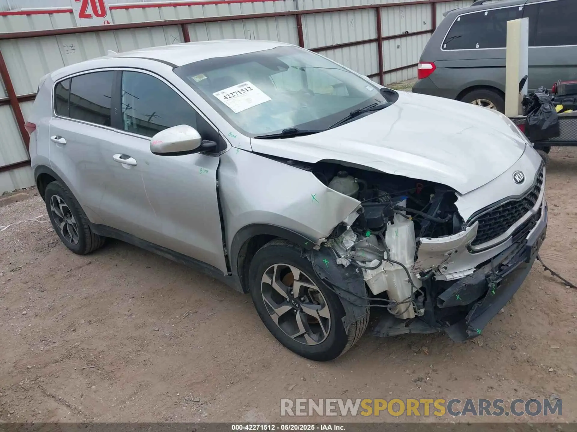 1 Photograph of a damaged car KNDPM3AC9L7810199 KIA SPORTAGE 2020