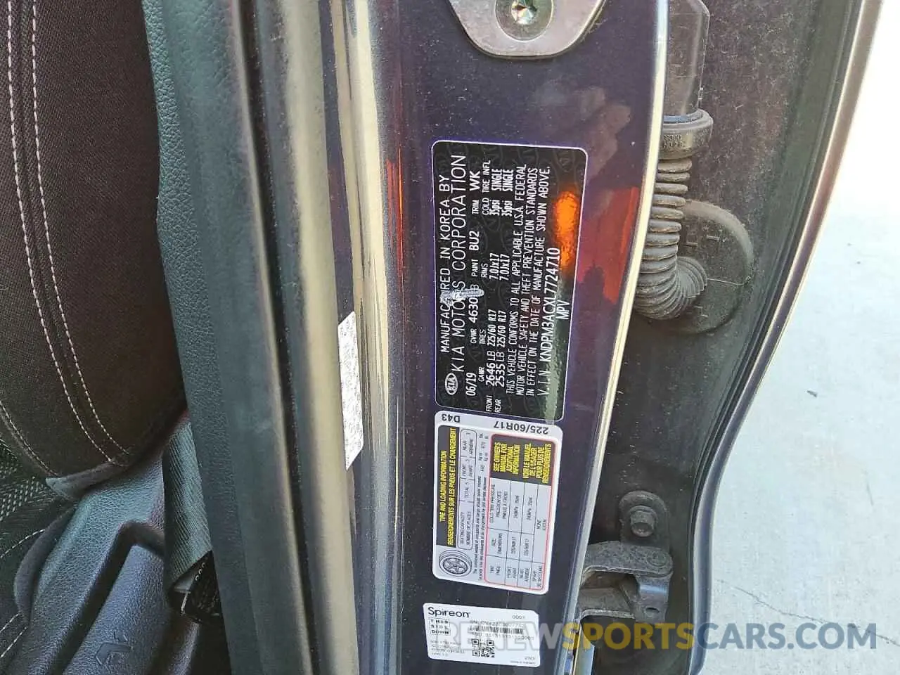 12 Photograph of a damaged car KNDPM3ACXL7724710 KIA SPORTAGE 2020