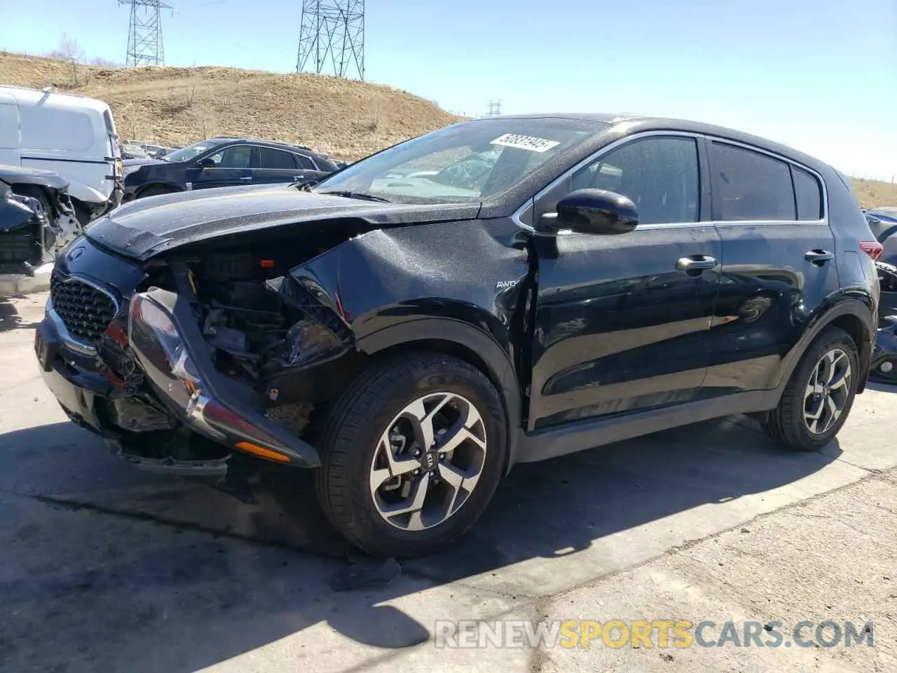 1 Photograph of a damaged car KNDPMCAC2L7755076 KIA SPORTAGE 2020
