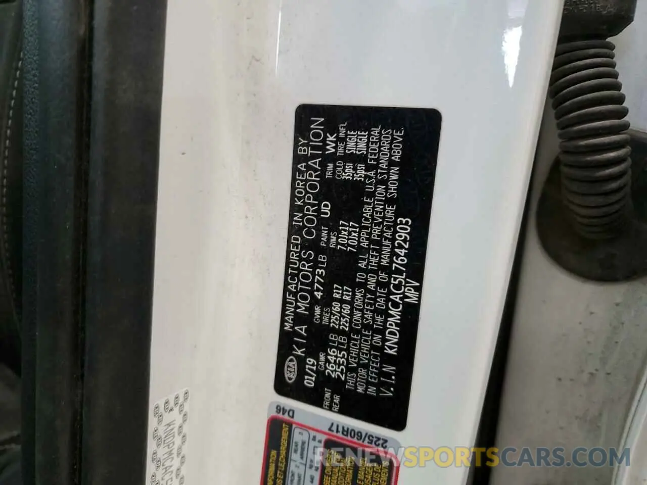 15 Photograph of a damaged car KNDPMCAC5L7642903 KIA SPORTAGE 2020