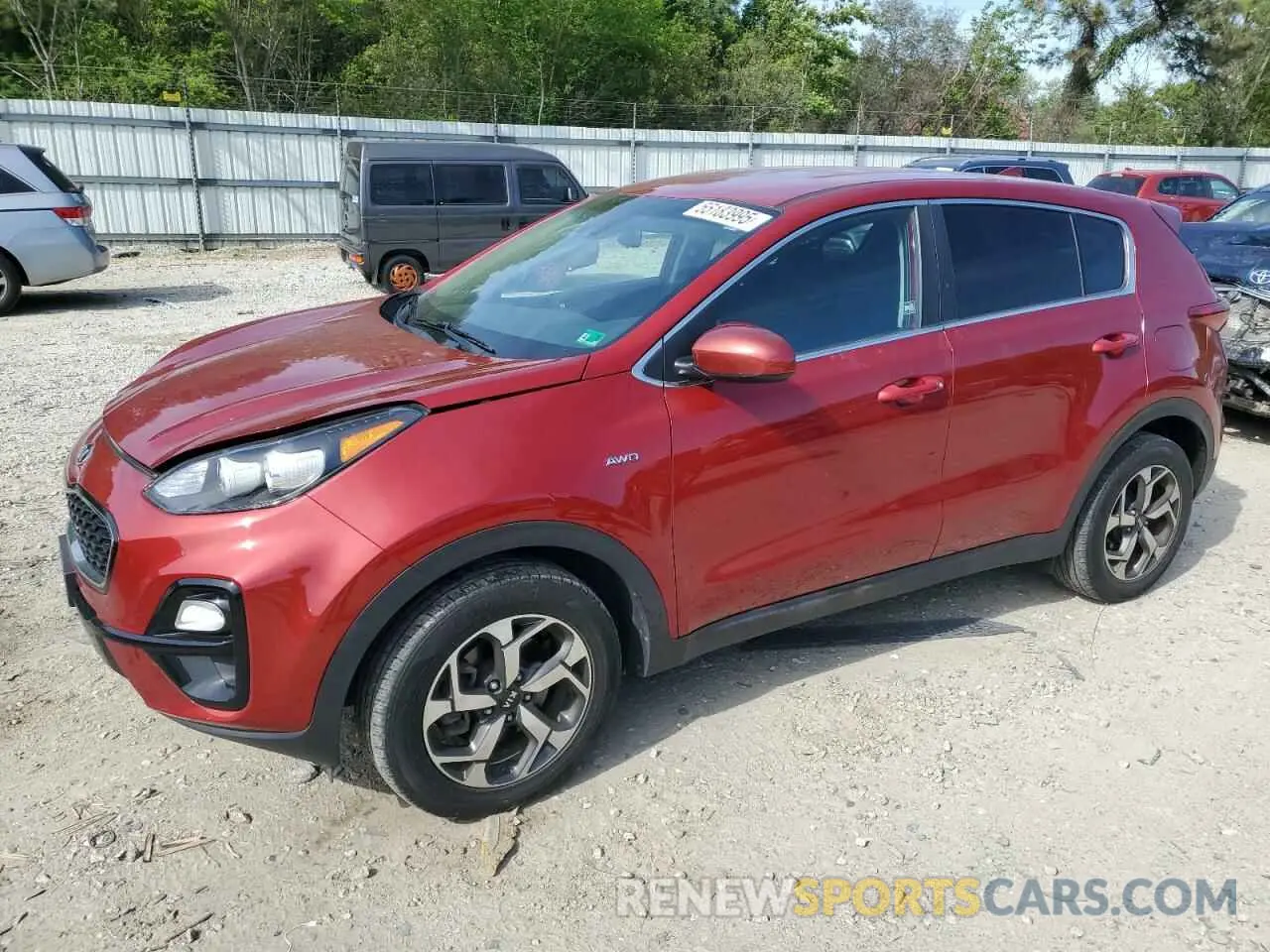 1 Photograph of a damaged car KNDPMCAC7L7629425 KIA SPORTAGE 2020