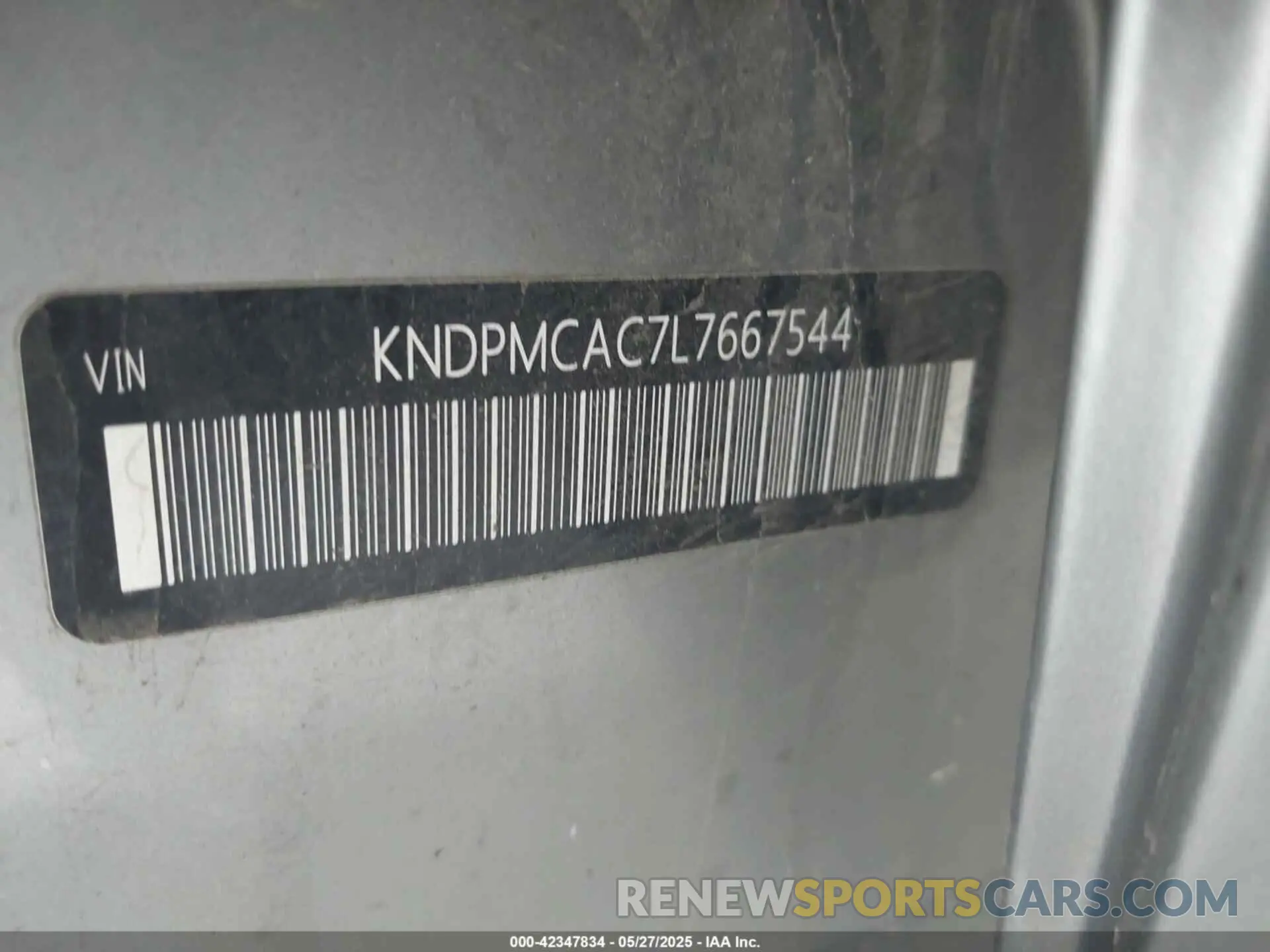 9 Photograph of a damaged car KNDPMCAC7L7667544 KIA SPORTAGE 2020