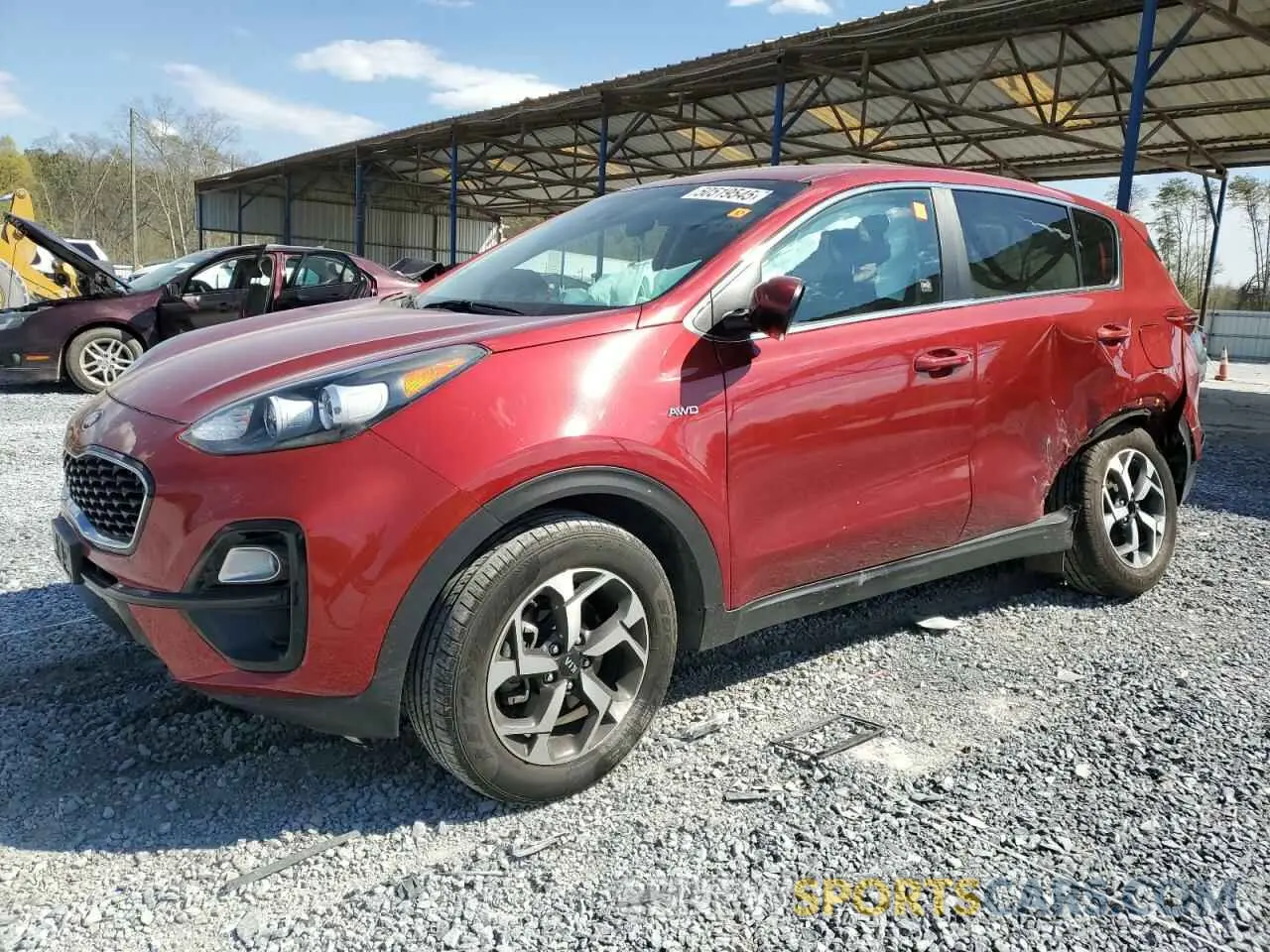 1 Photograph of a damaged car KNDPMCAC7L7778465 KIA SPORTAGE 2020