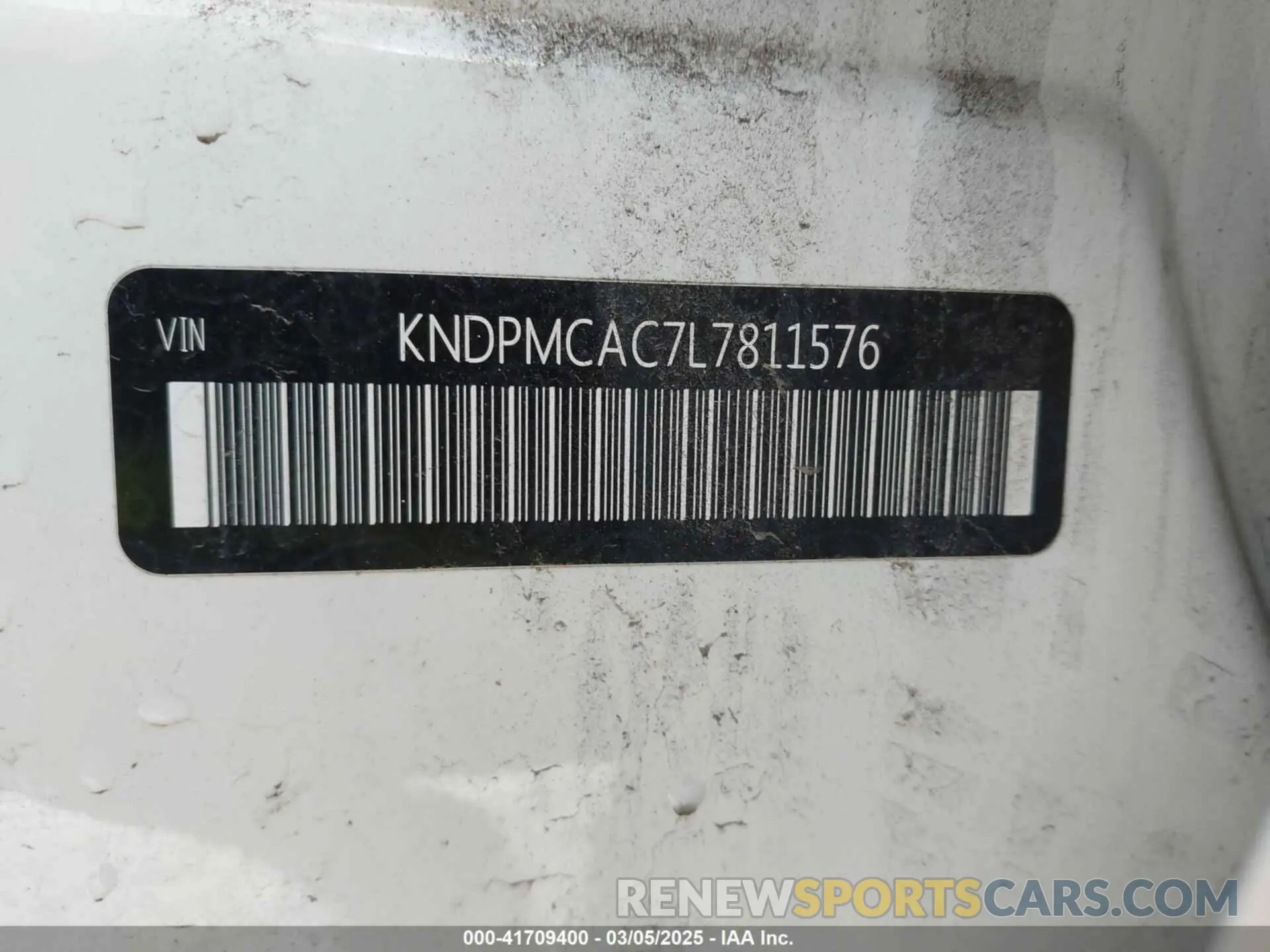 9 Photograph of a damaged car KNDPMCAC7L7811576 KIA SPORTAGE 2020