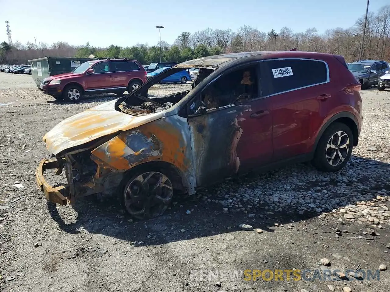 1 Photograph of a damaged car KNDPMCAC8L7729212 KIA SPORTAGE 2020