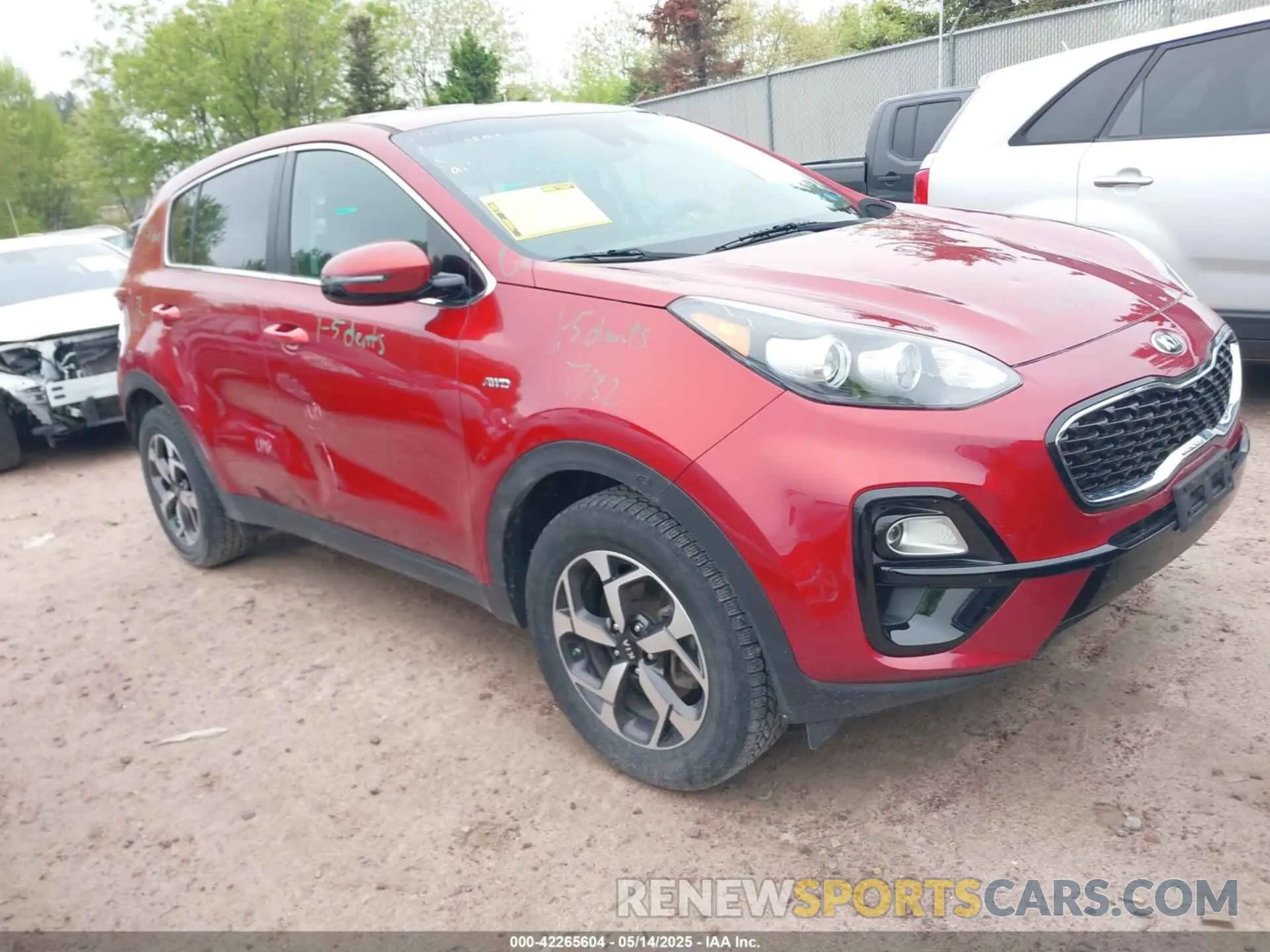 1 Photograph of a damaged car KNDPMCAC8L7753378 KIA SPORTAGE 2020