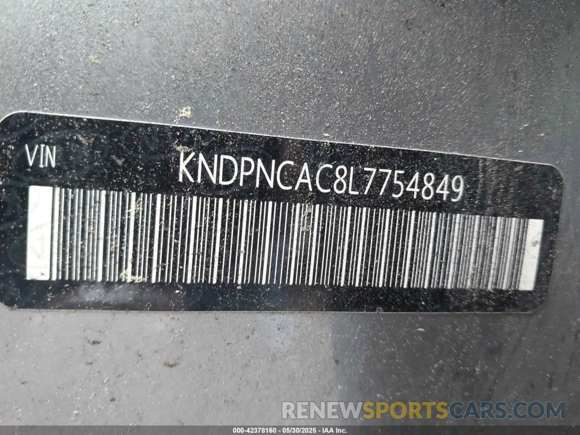 9 Photograph of a damaged car KNDPNCAC8L7754849 KIA SPORTAGE 2020