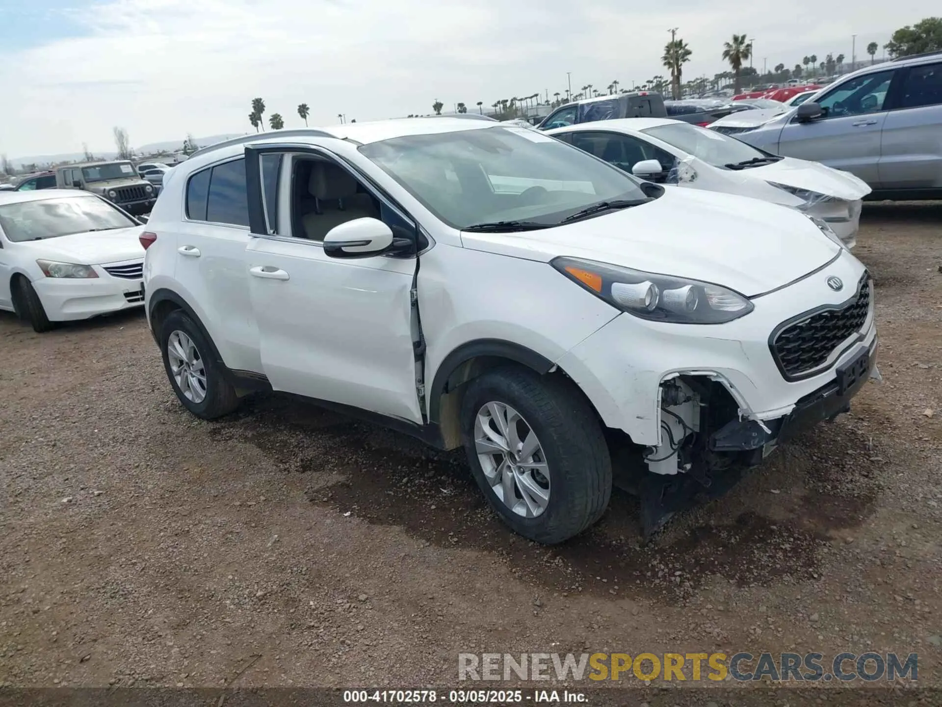 1 Photograph of a damaged car KNDP63AC2M7926839 KIA SPORTAGE 2021