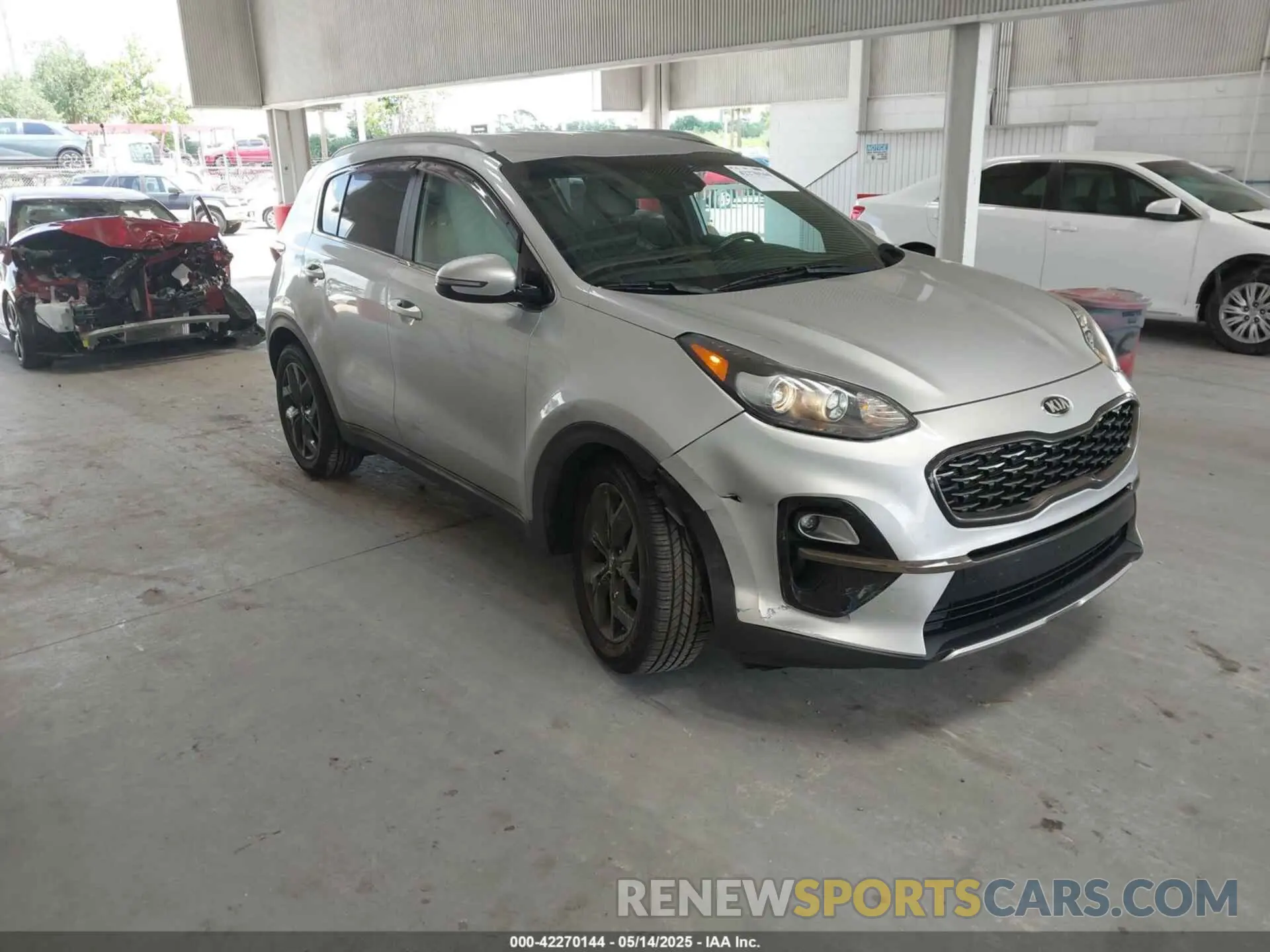 1 Photograph of a damaged car KNDP63AC3M7927658 KIA SPORTAGE 2021