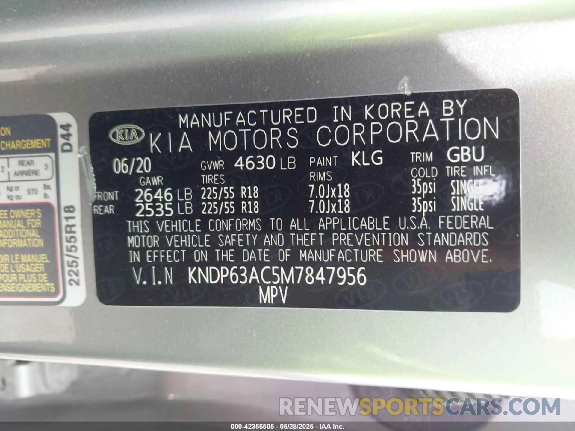 9 Photograph of a damaged car KNDP63AC5M7847956 KIA SPORTAGE 2021