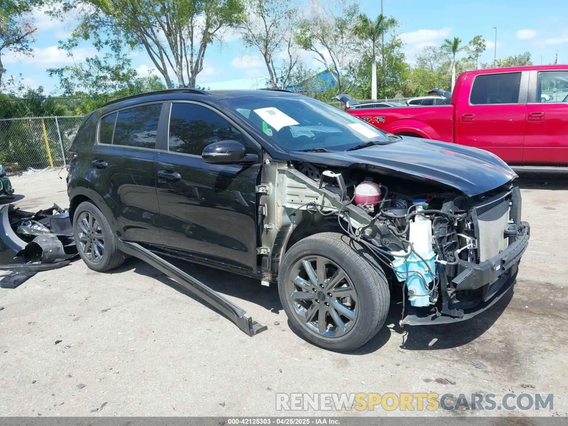 1 Photograph of a damaged car KNDP63AC6M7872803 KIA SPORTAGE 2021