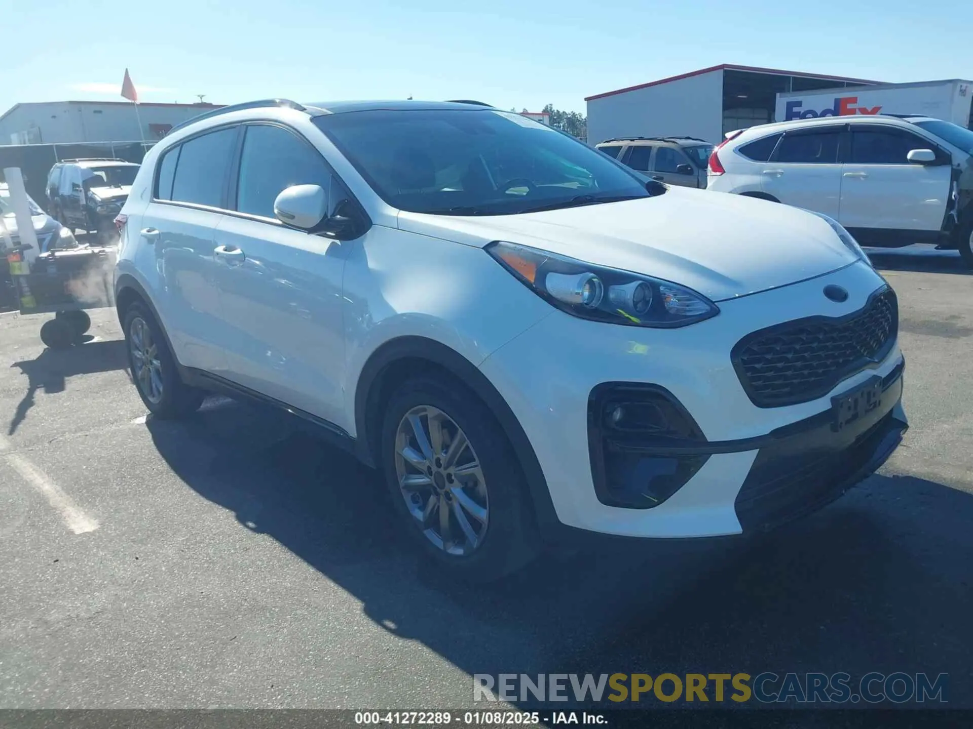 1 Photograph of a damaged car KNDP63ACXM7888003 KIA SPORTAGE 2021