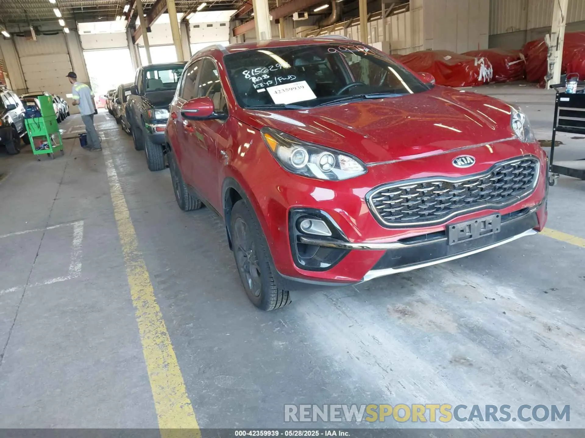 1 Photograph of a damaged car KNDP6CAC5M7925636 KIA SPORTAGE 2021