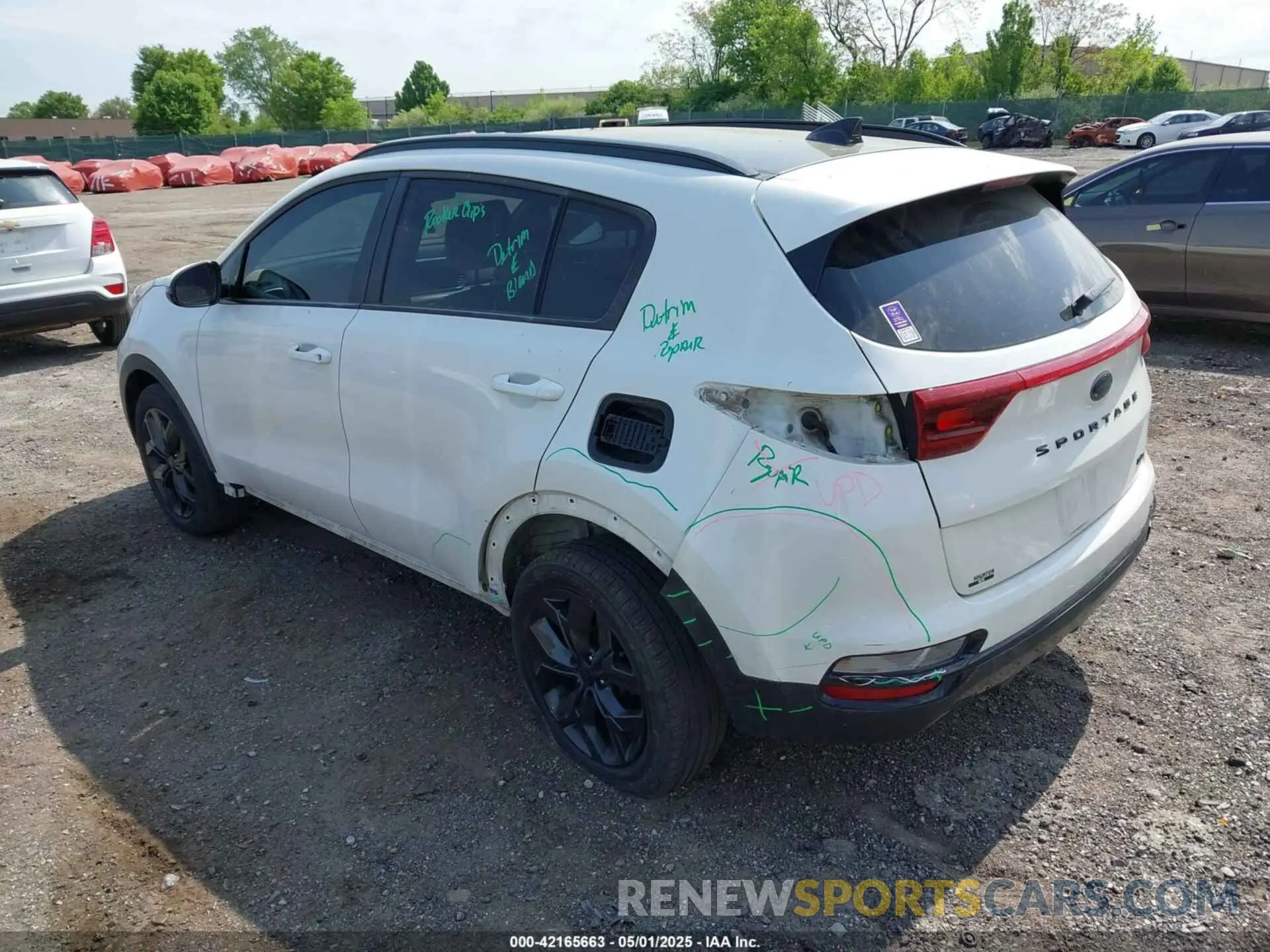3 Photograph of a damaged car KNDP6CAC6M7872669 KIA SPORTAGE 2021