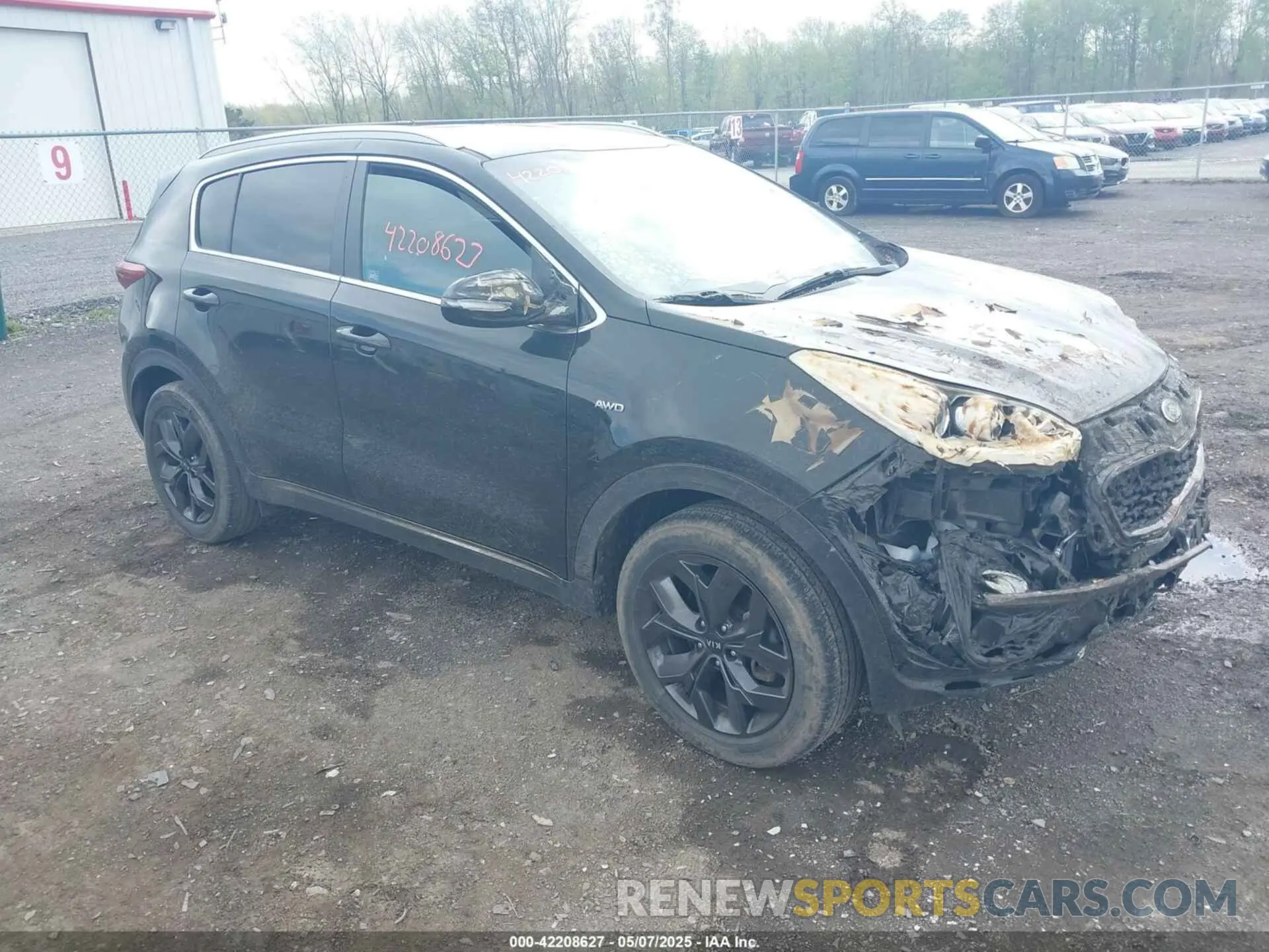 1 Photograph of a damaged car KNDP6CACXM7848732 KIA SPORTAGE 2021