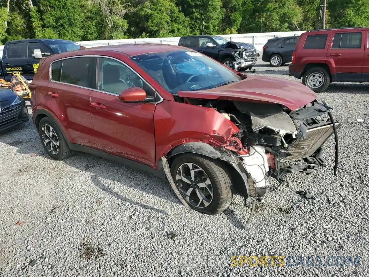 4 Photograph of a damaged car KNDPM3AC0M7926716 KIA SPORTAGE 2021