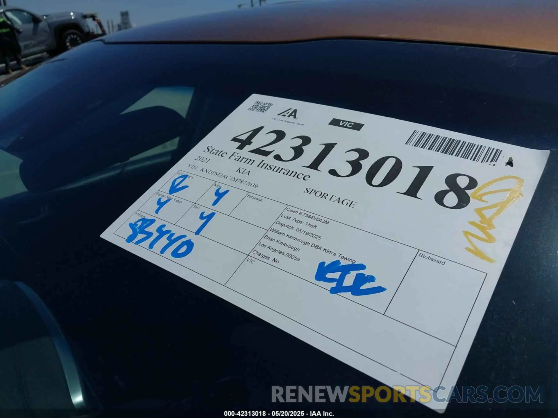 17 Photograph of a damaged car KNDPM3AC1M7877039 KIA SPORTAGE 2021