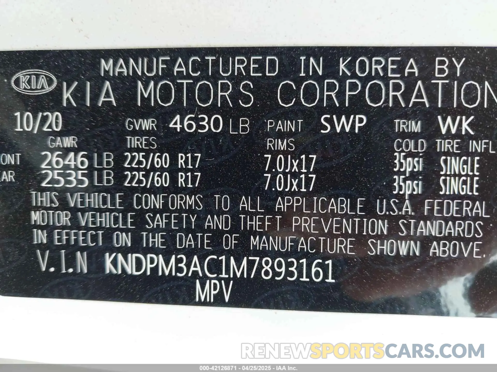 9 Photograph of a damaged car KNDPM3AC1M7893161 KIA SPORTAGE 2021