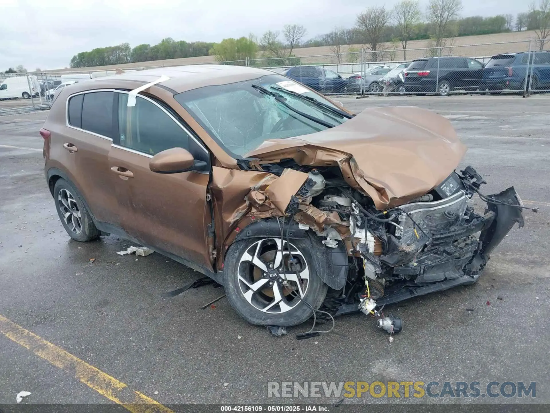 1 Photograph of a damaged car KNDPM3AC2M7854658 KIA SPORTAGE 2021