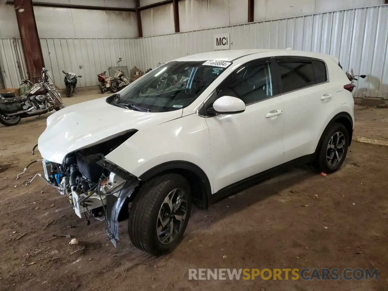 1 Photograph of a damaged car KNDPM3AC2M7866406 KIA SPORTAGE 2021