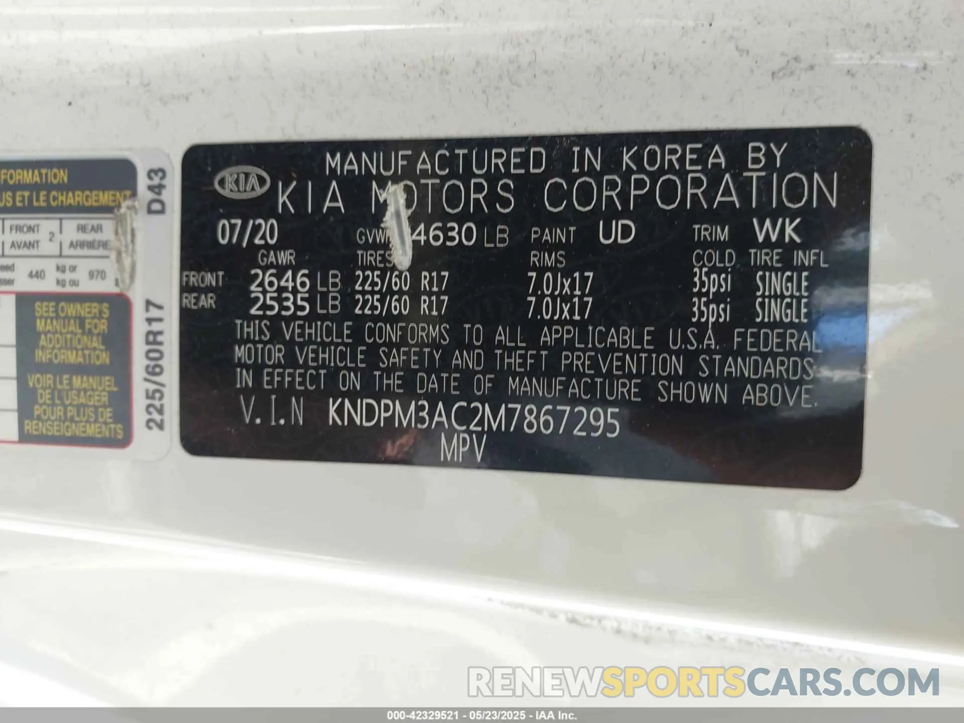 9 Photograph of a damaged car KNDPM3AC2M7867295 KIA SPORTAGE 2021